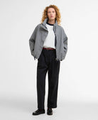 Barbour Navy Gingham Bronwyn Check Showerproof Jacket #Colour_Navy Gingham