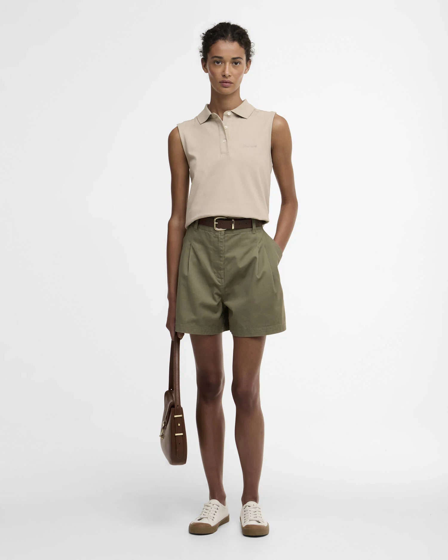 Barbour Dusky Green Fern Shorts #Colour_Dusky Green