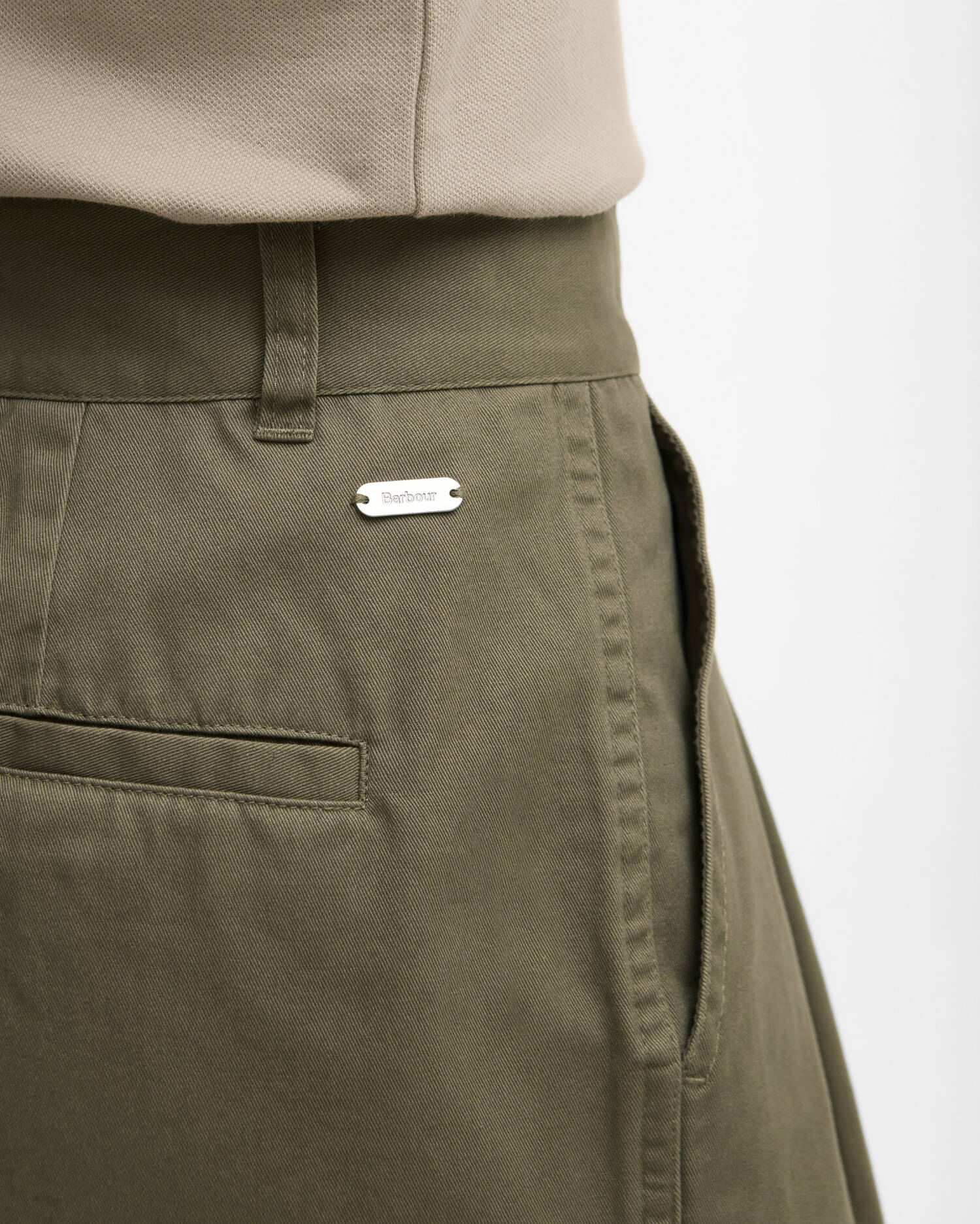 Barbour Dusky Green Fern Shorts #Colour_Dusky Green