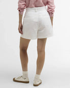 Barbour White Fern Shorts #Colour_White