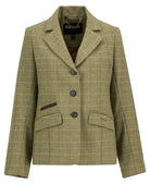 Barbour Light Olive Check Lupin Tailored Jacket #Colour_Light Olive Check