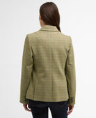 Barbour Light Olive Check Lupin Tailored Jacket #Colour_Light Olive Check