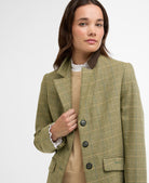 Barbour Light Olive Check Lupin Tailored Jacket #Colour_Light Olive Check