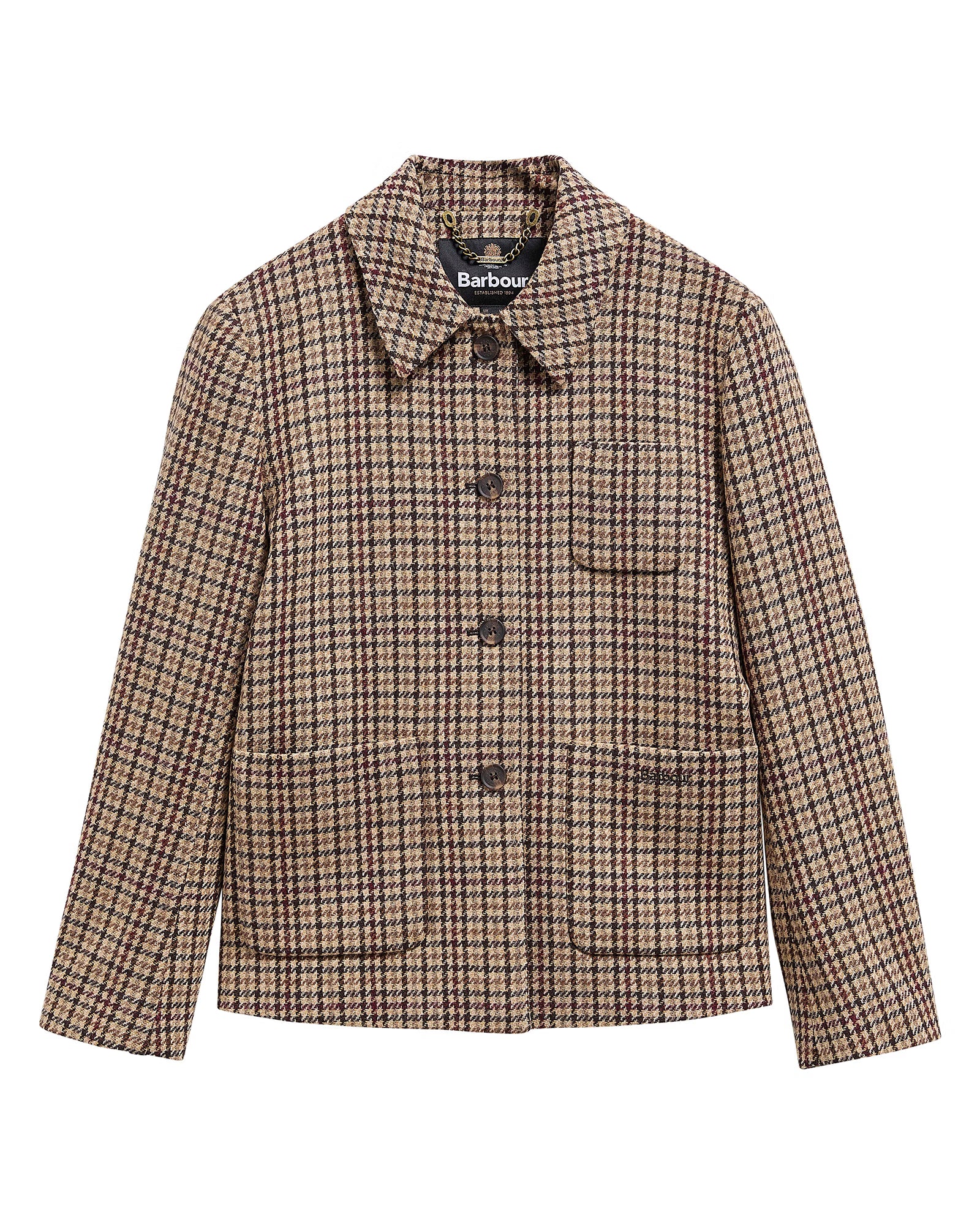 Barbour Austen Tailored Jacket #Colour_Classic Beige Check