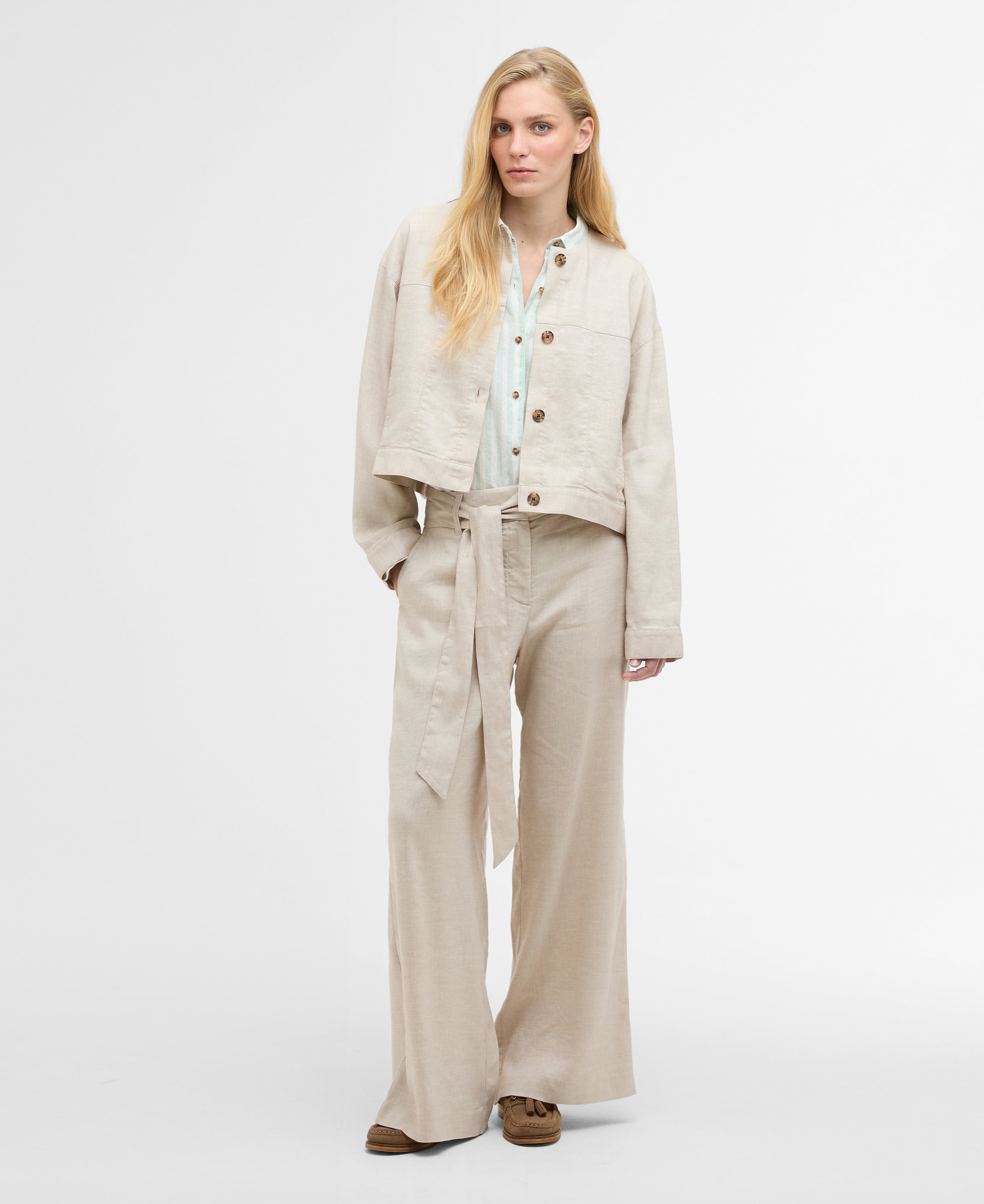 Barbour Mist Gabby Trousers #Colour_Mist