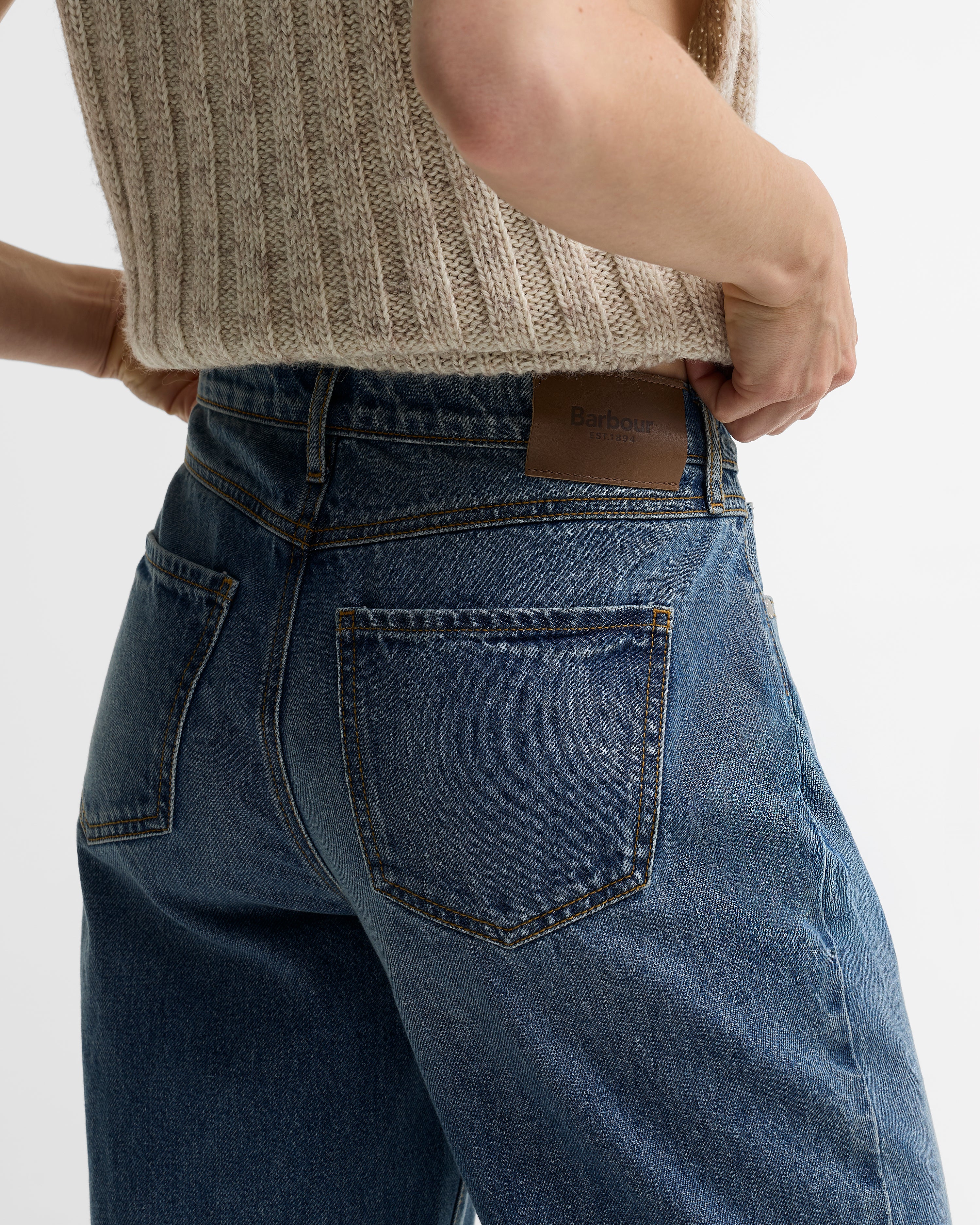 Barbour Adalyn Jeans #Colour_Mid Blue