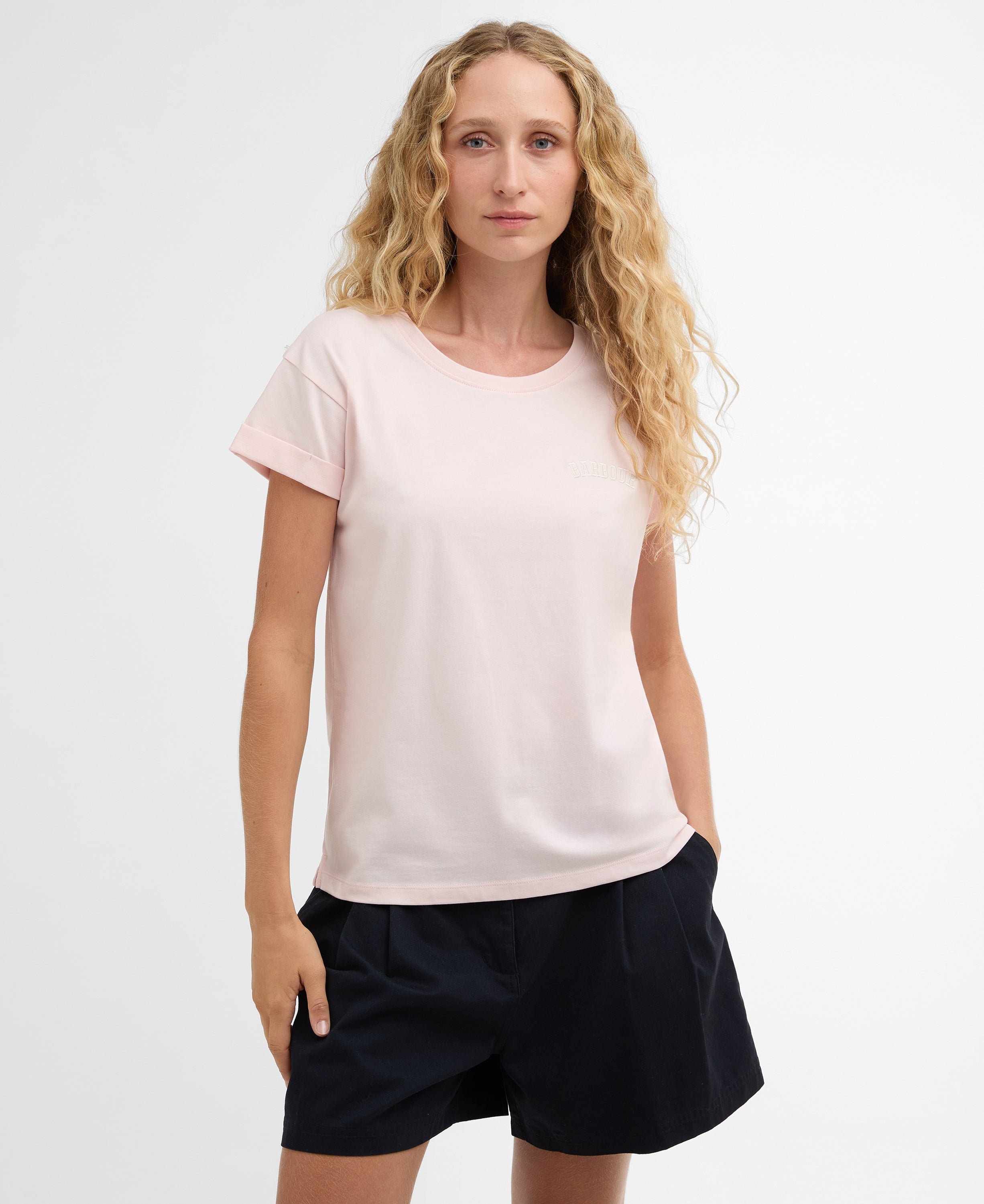 Barbour Pink Bede T-Shirt #Colour_Pink