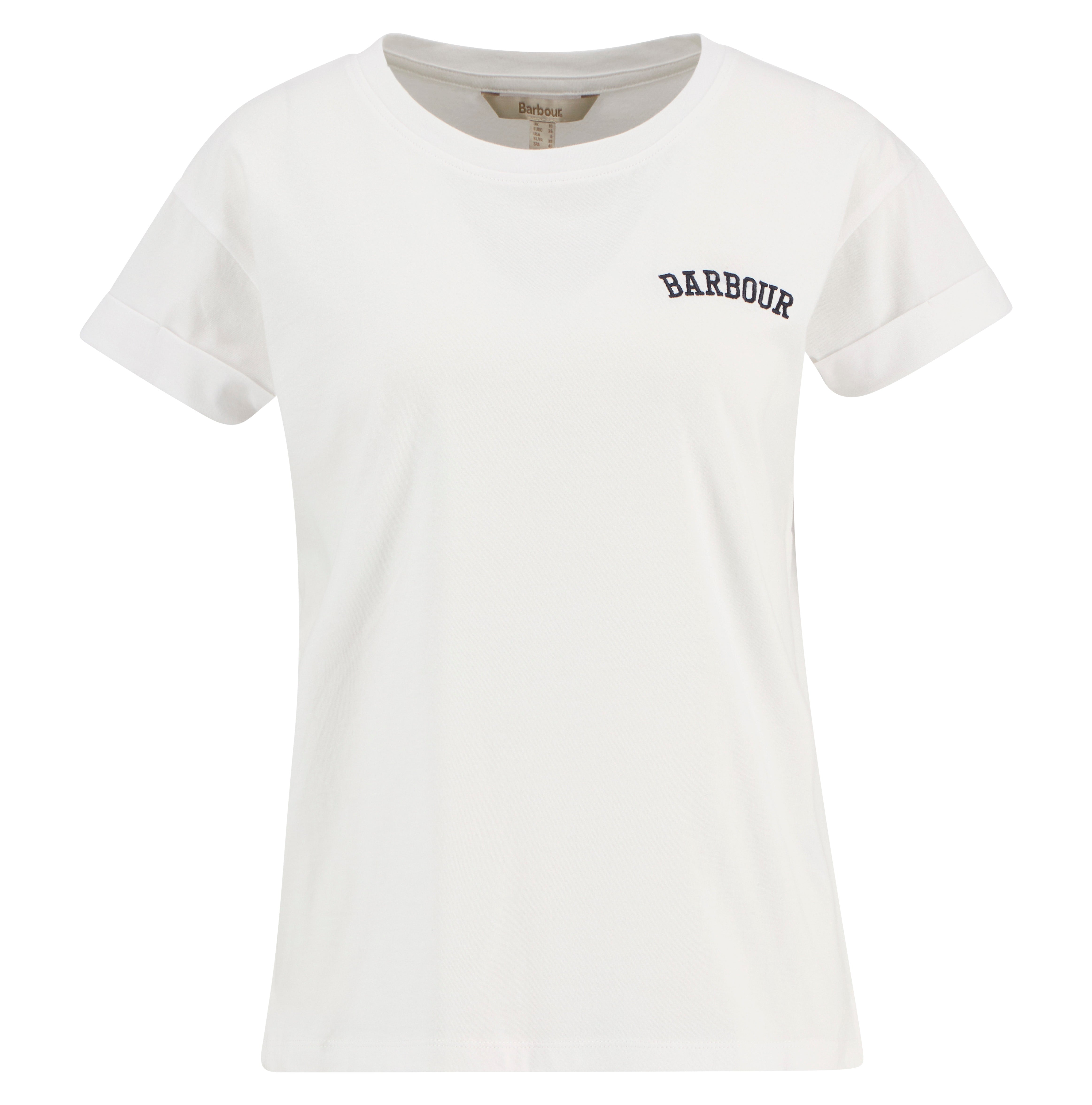 Barbour White Bede T-Shirt #Colour_White