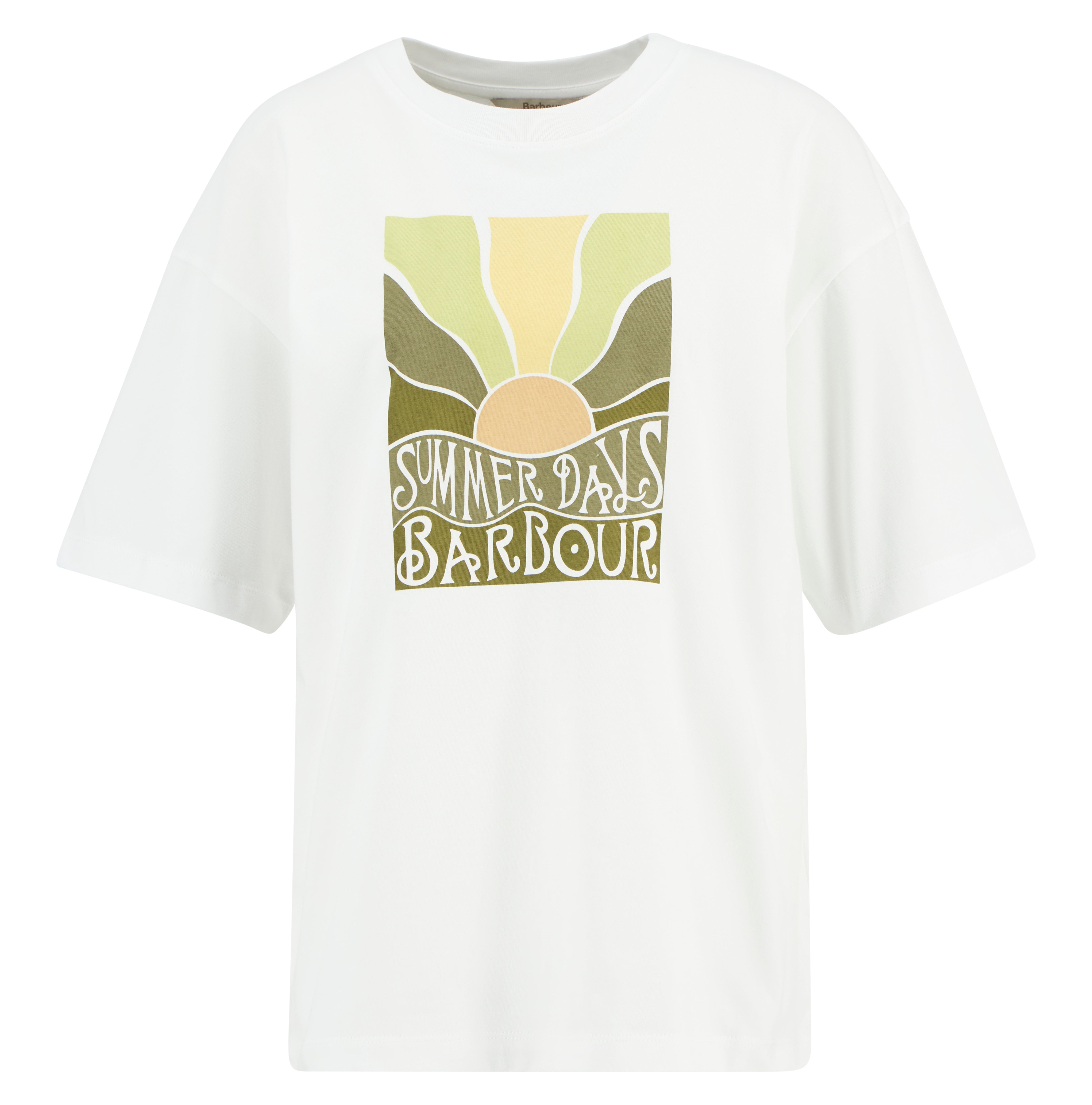 Barbour White Melody T-Shirt #Colour_White