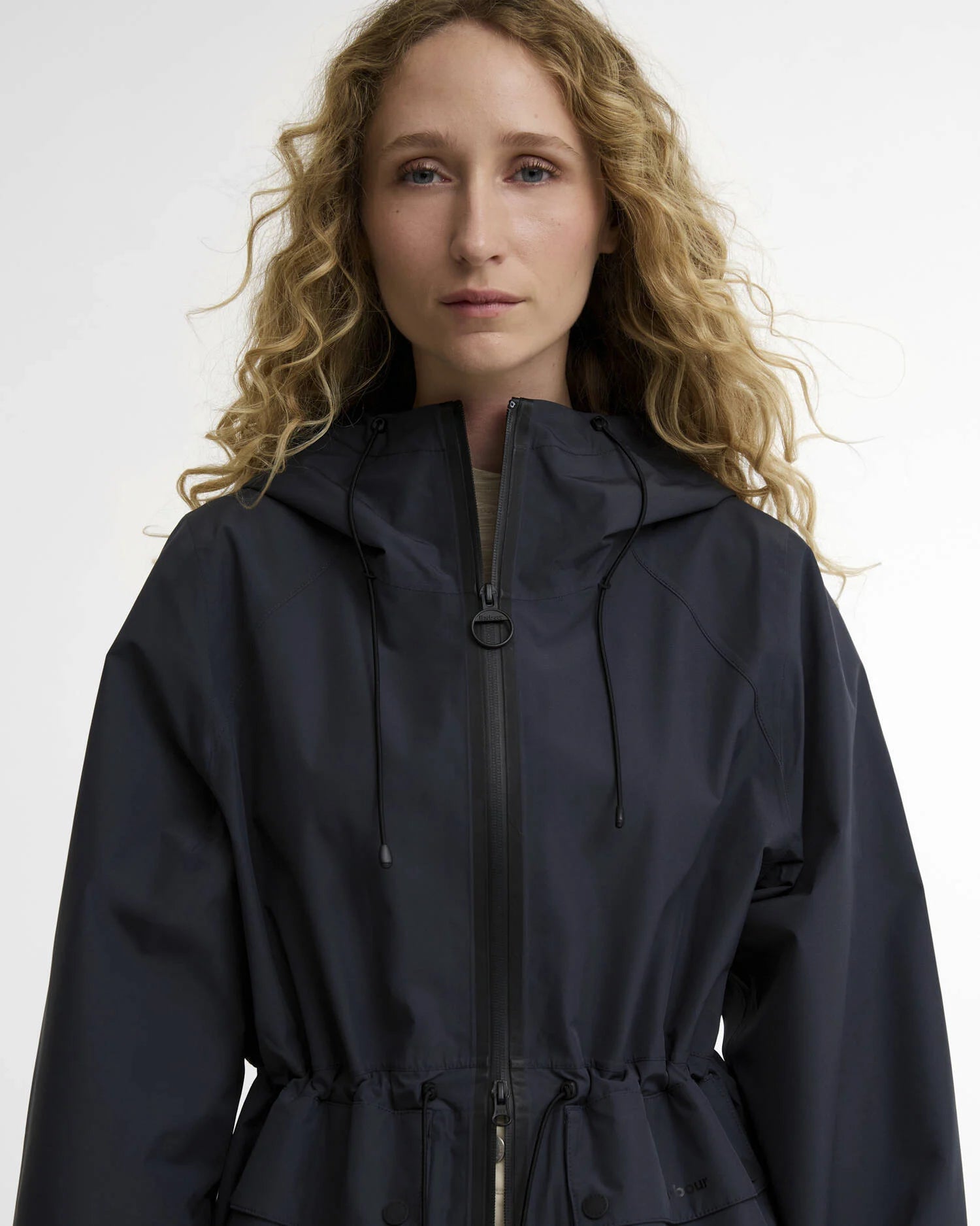 Barbour Dusk Grey/Fondant Dovecragg Waterproof Jacket #Colour_Dusk Grey/Fondant