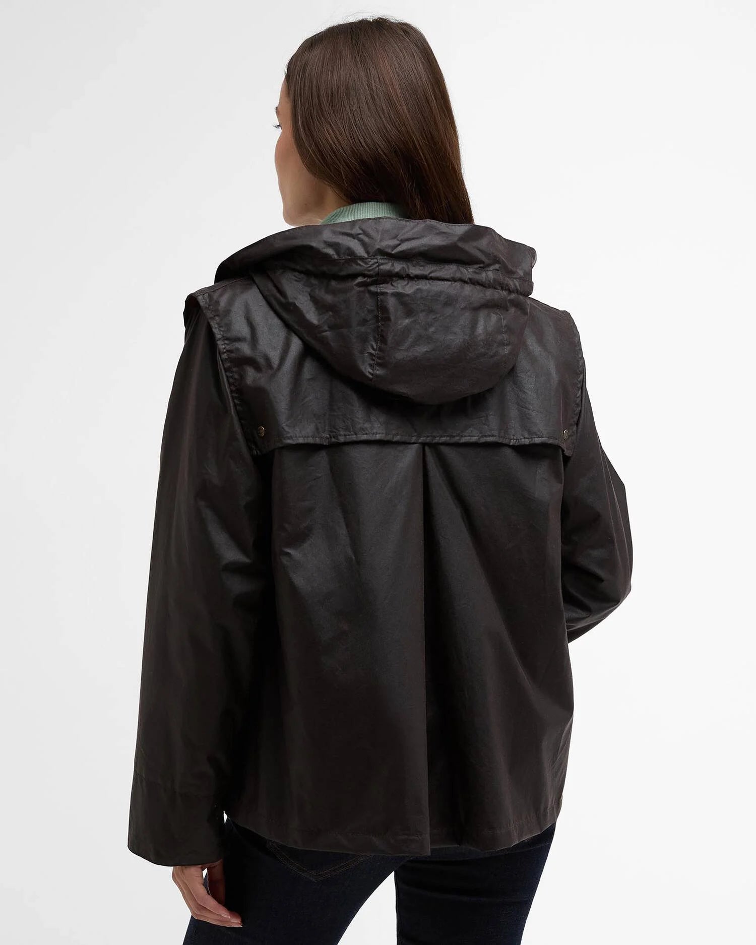 Barbour Rustic/Ancient Ornella Wax Jacket #Colour_Rustic/Ancient