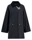 Barbour Royal Navy/Navy Gingham Check Wren Wax Jacket #Colour_Royal Navy/Navy Gingham Check