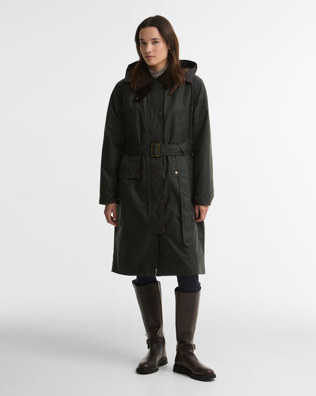 Barbour Antoinette Wax Jacket #Colour_Sage/Classic