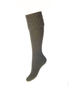House of Cheviot Lady Rannoch Socks #Colour_Dark Olive