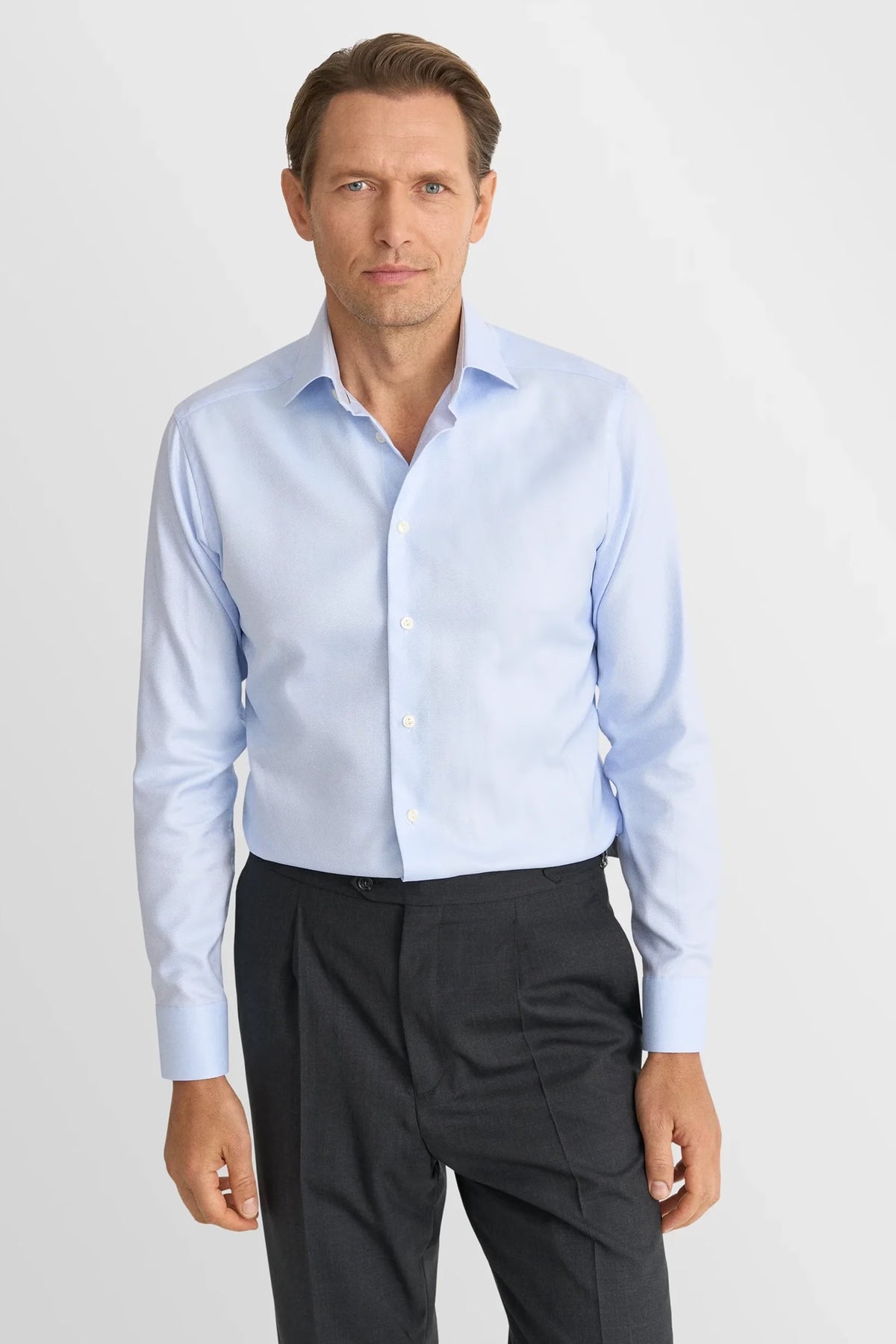 Textured Twill Effect Shirt