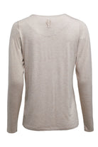 Long Sleeve V-Neck Tee -    oatmeal -  XL - View 97