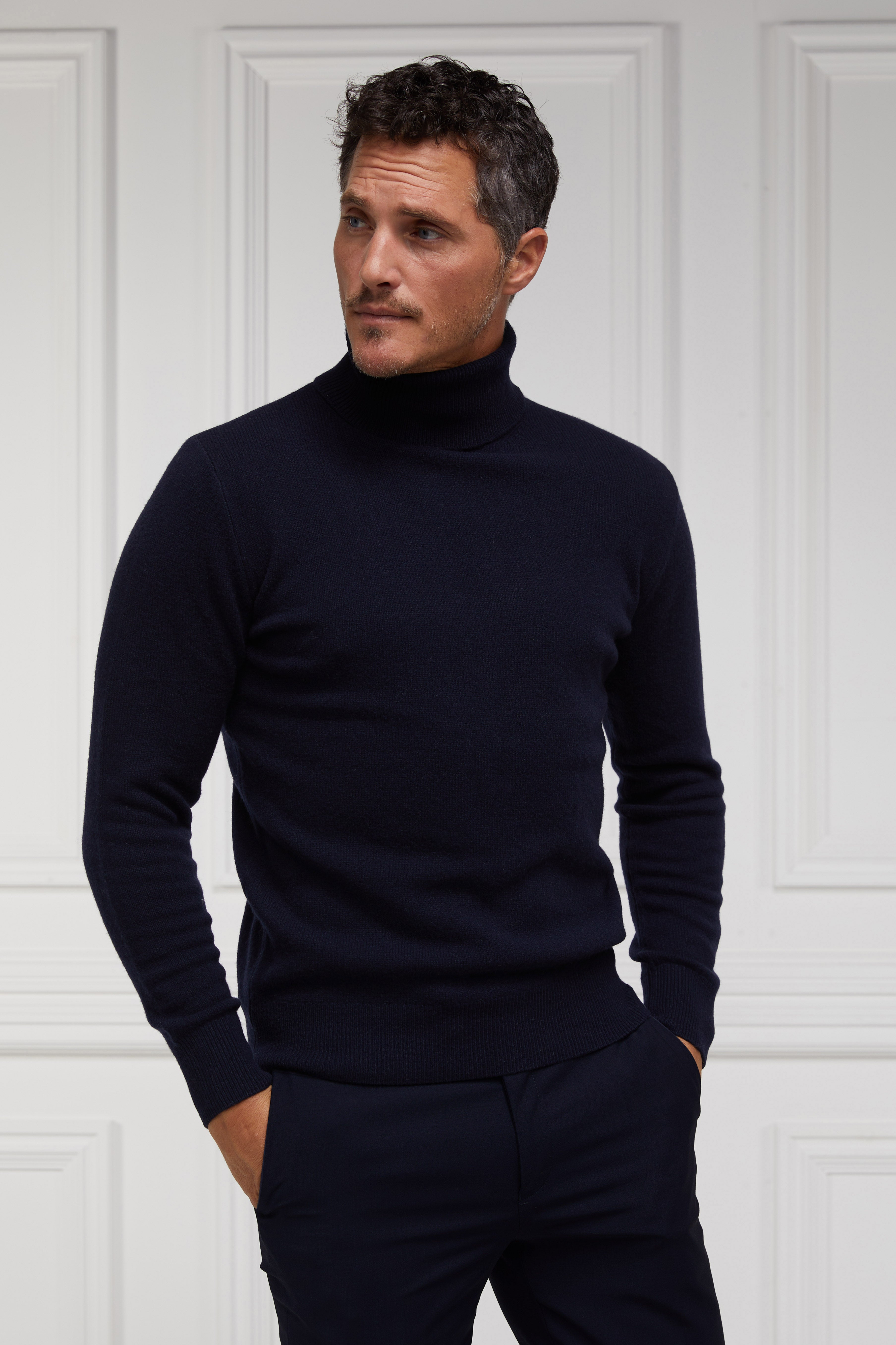 Byron Roll Neck Knit -    navy -  XXL - View 172