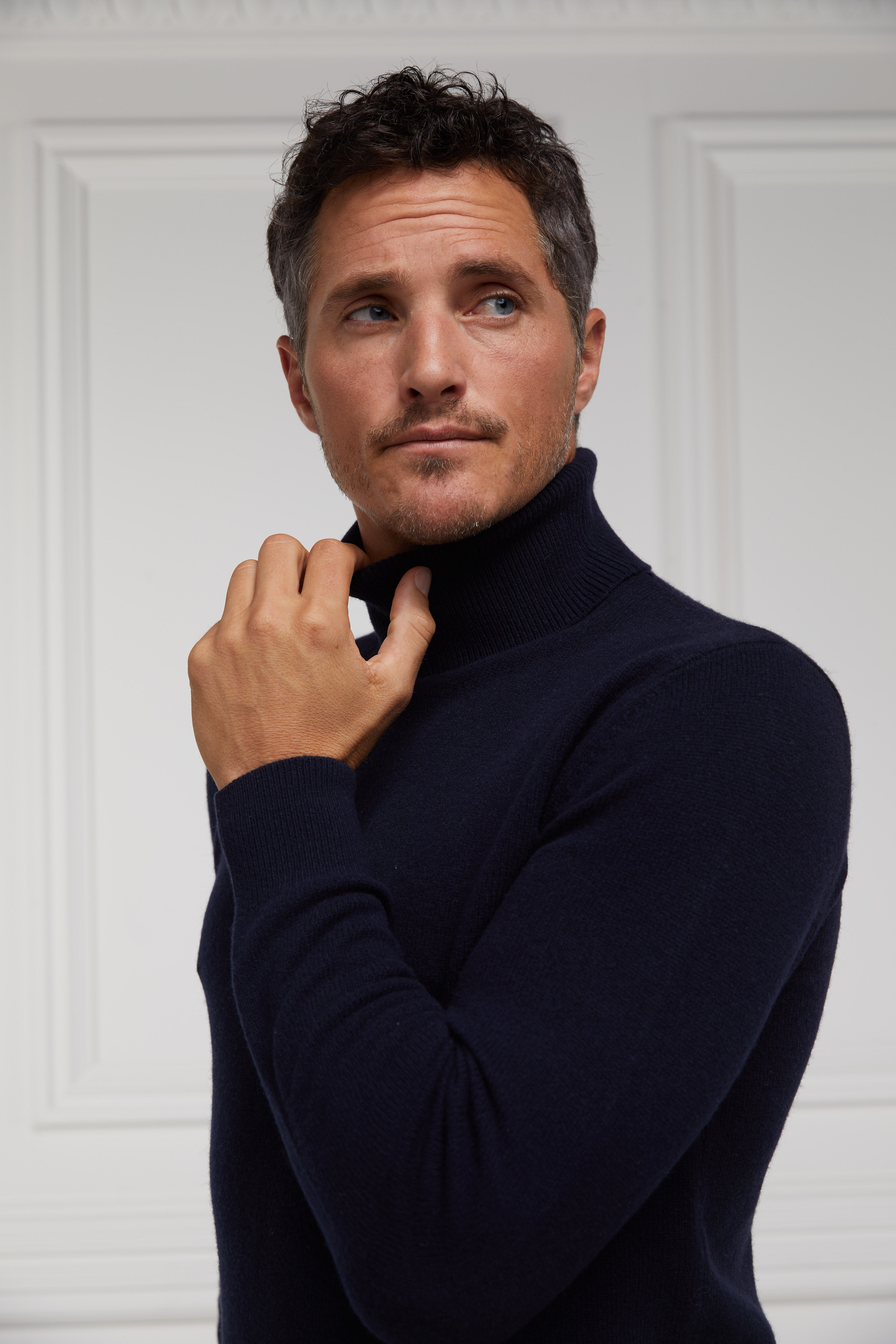Byron Roll Neck Knit -    navy -  XXL - View 174
