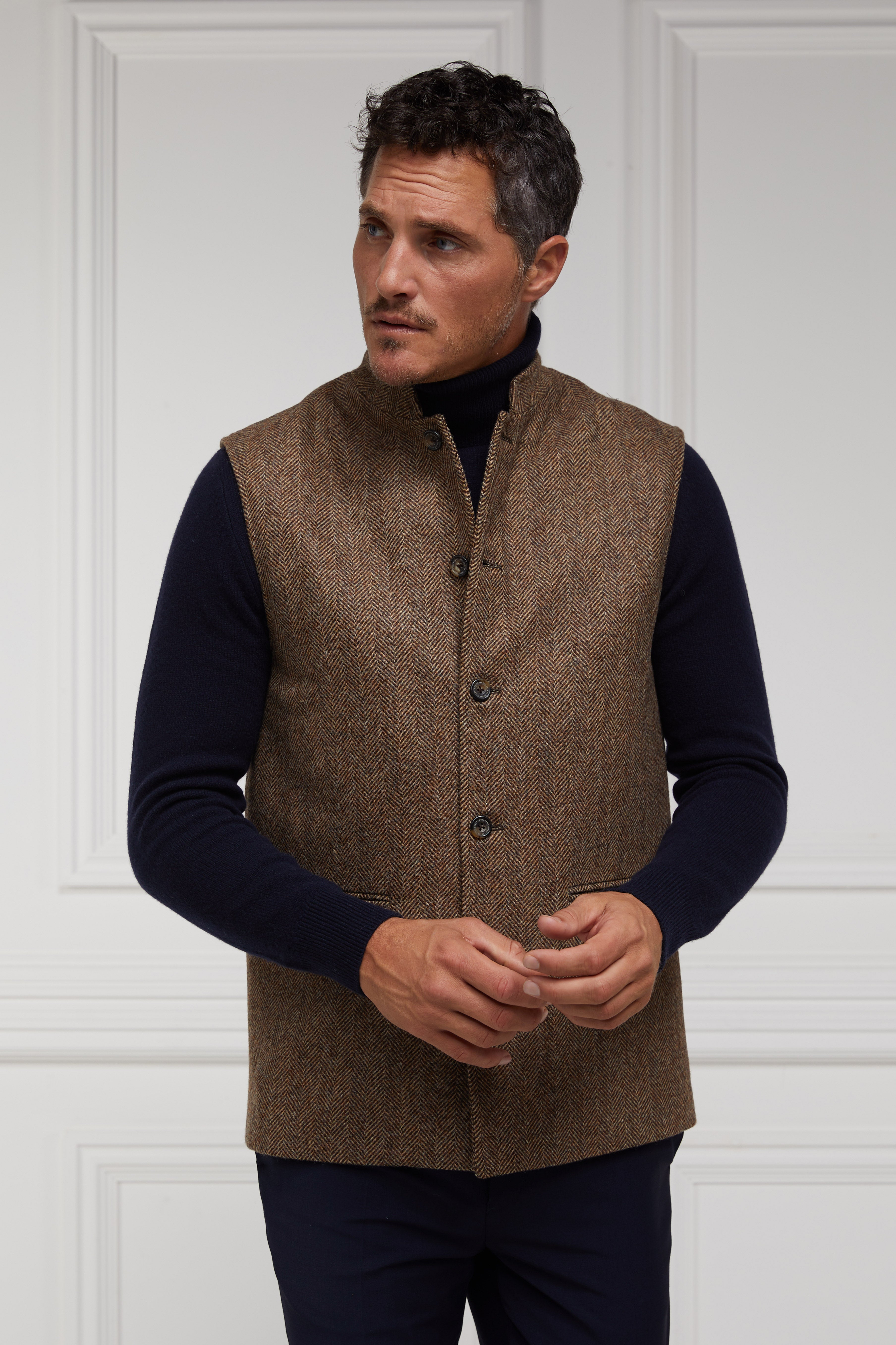 Byron Roll Neck Knit -    navy -  XXL - View 180