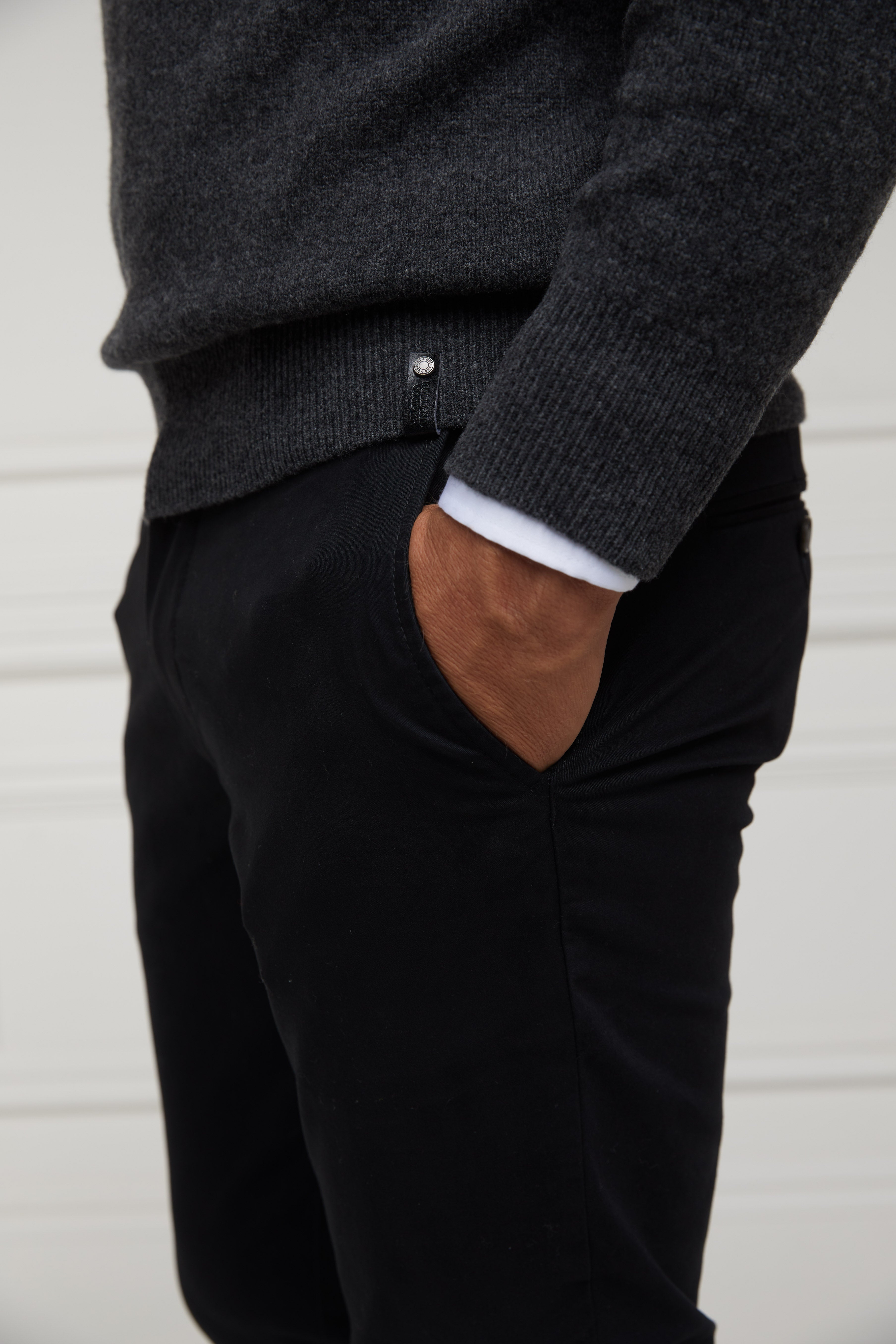 Byron Crew Neck Knit -    charcoal -  XXL - View 106