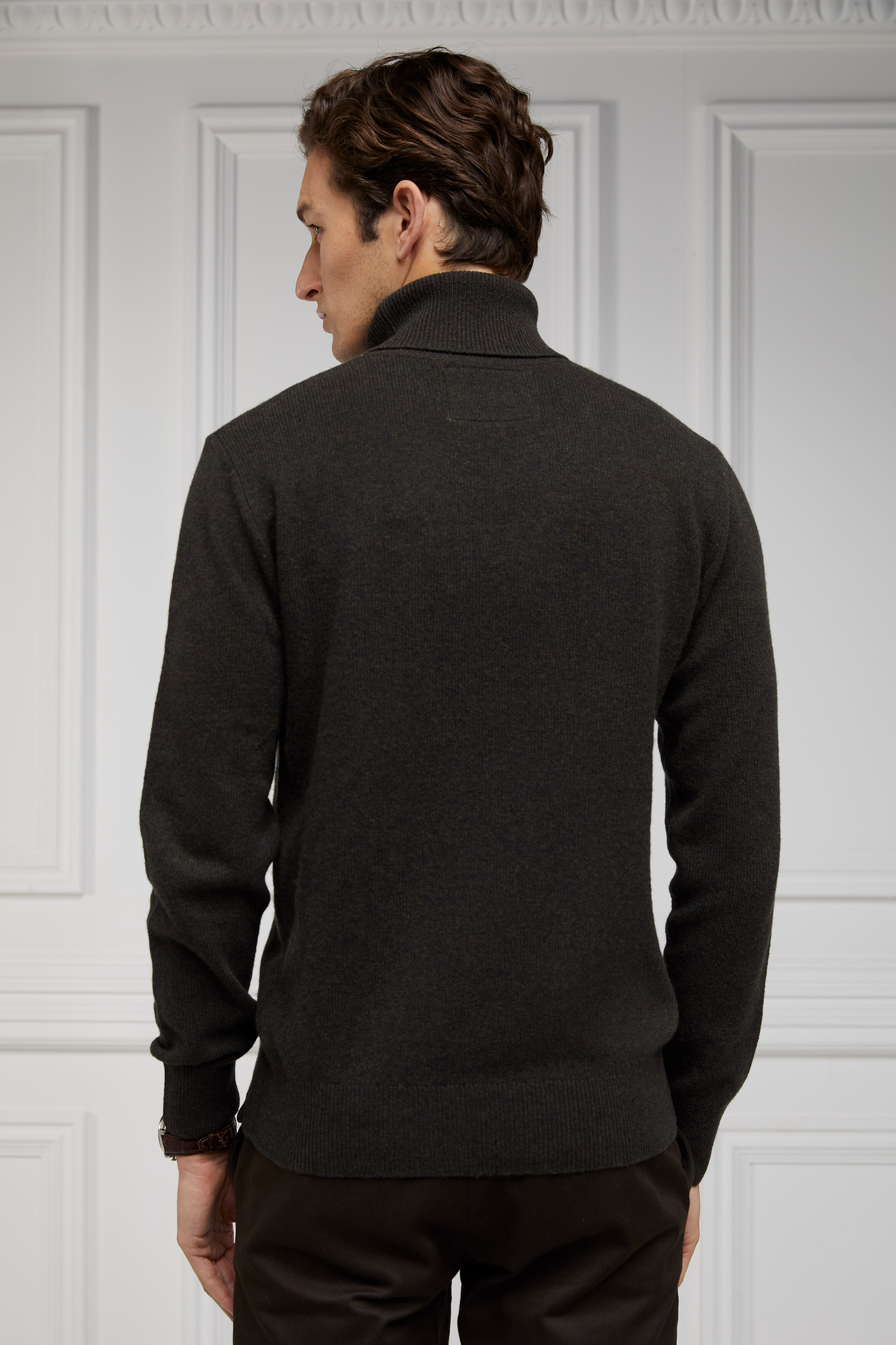 Byron Roll Neck Knit -    moss -  XXL - View 155