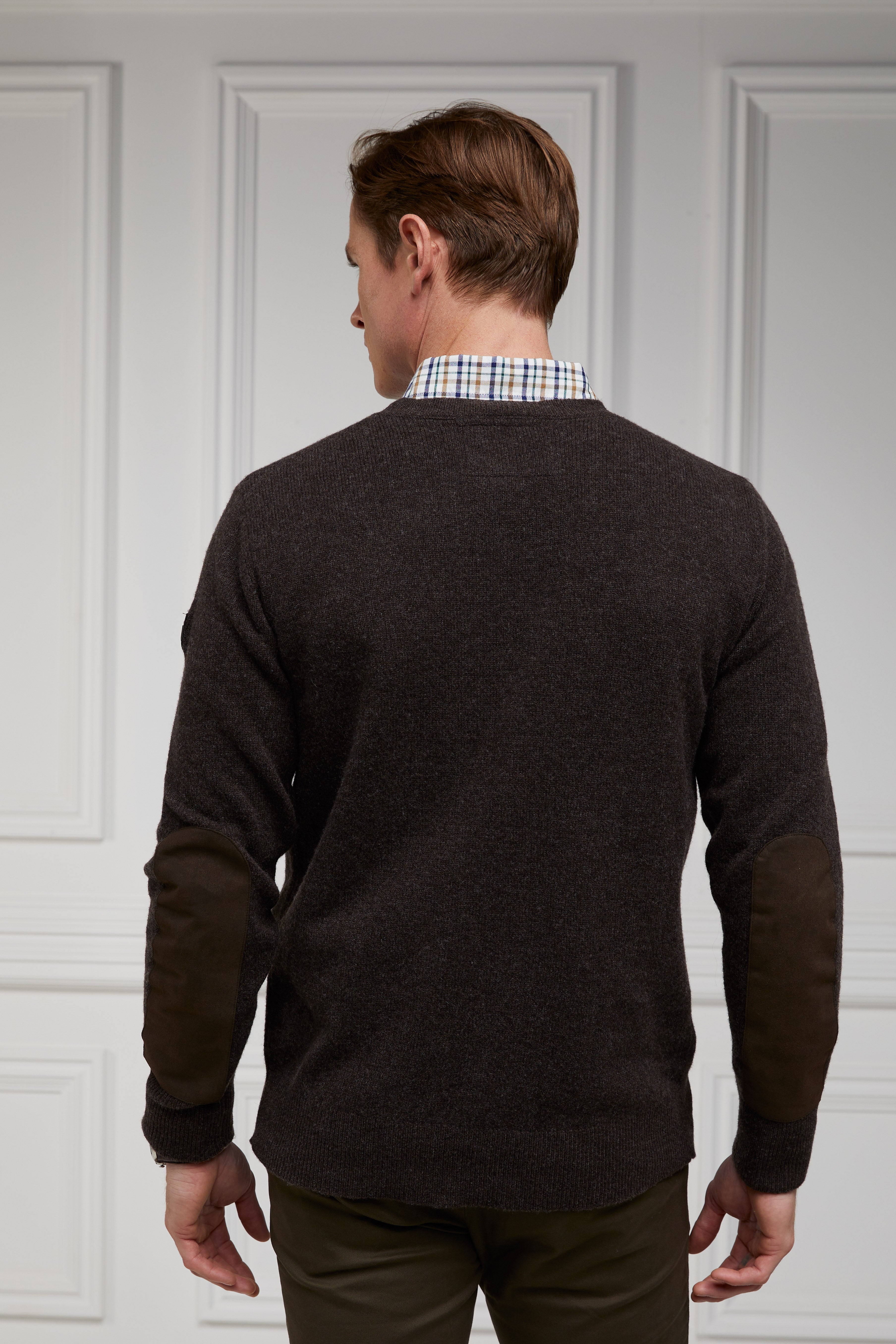 Country Crew Neck Knit -    chocolate -  XXL - View 133