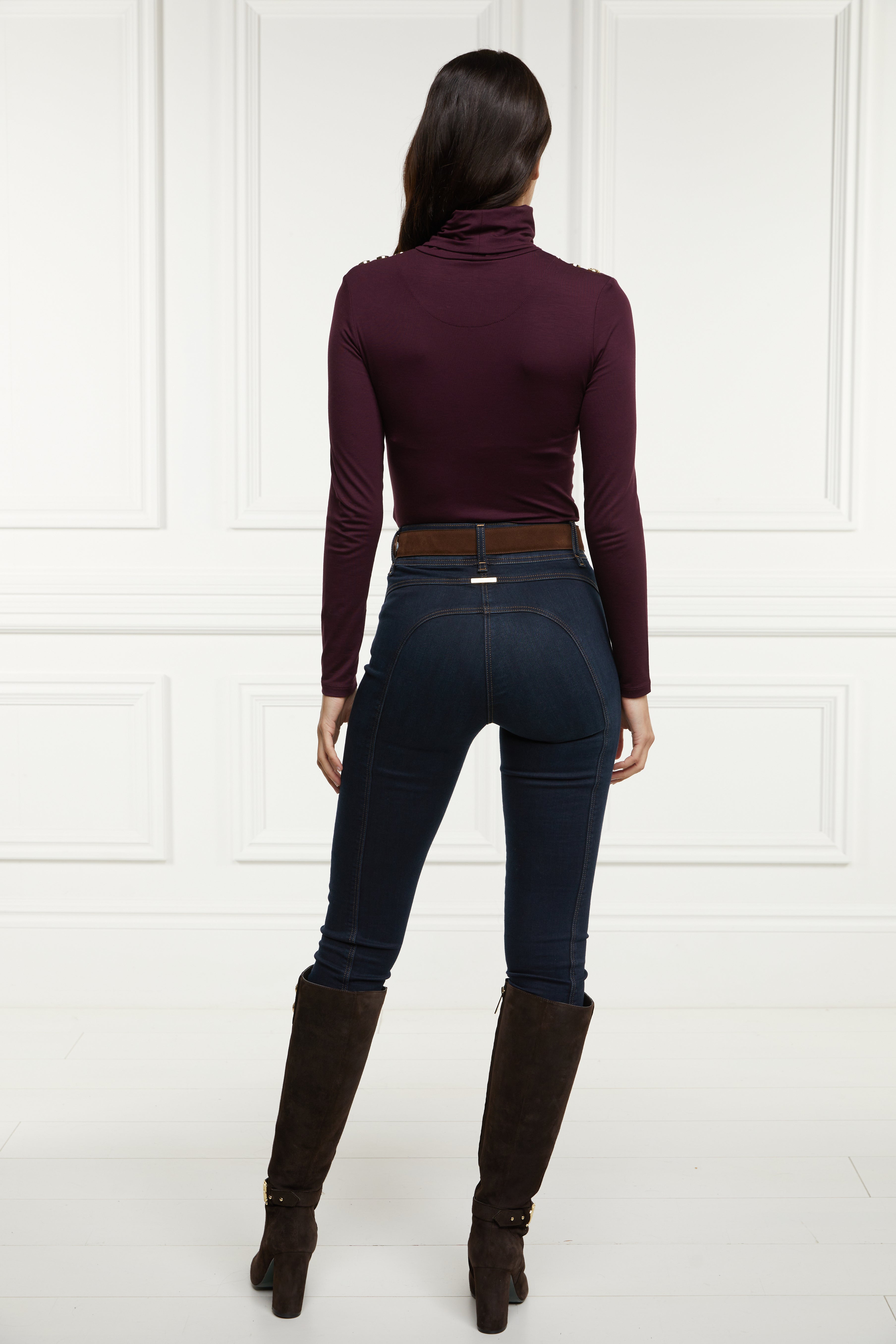 Essential Roll Neck -    burgundy -  L - View 83