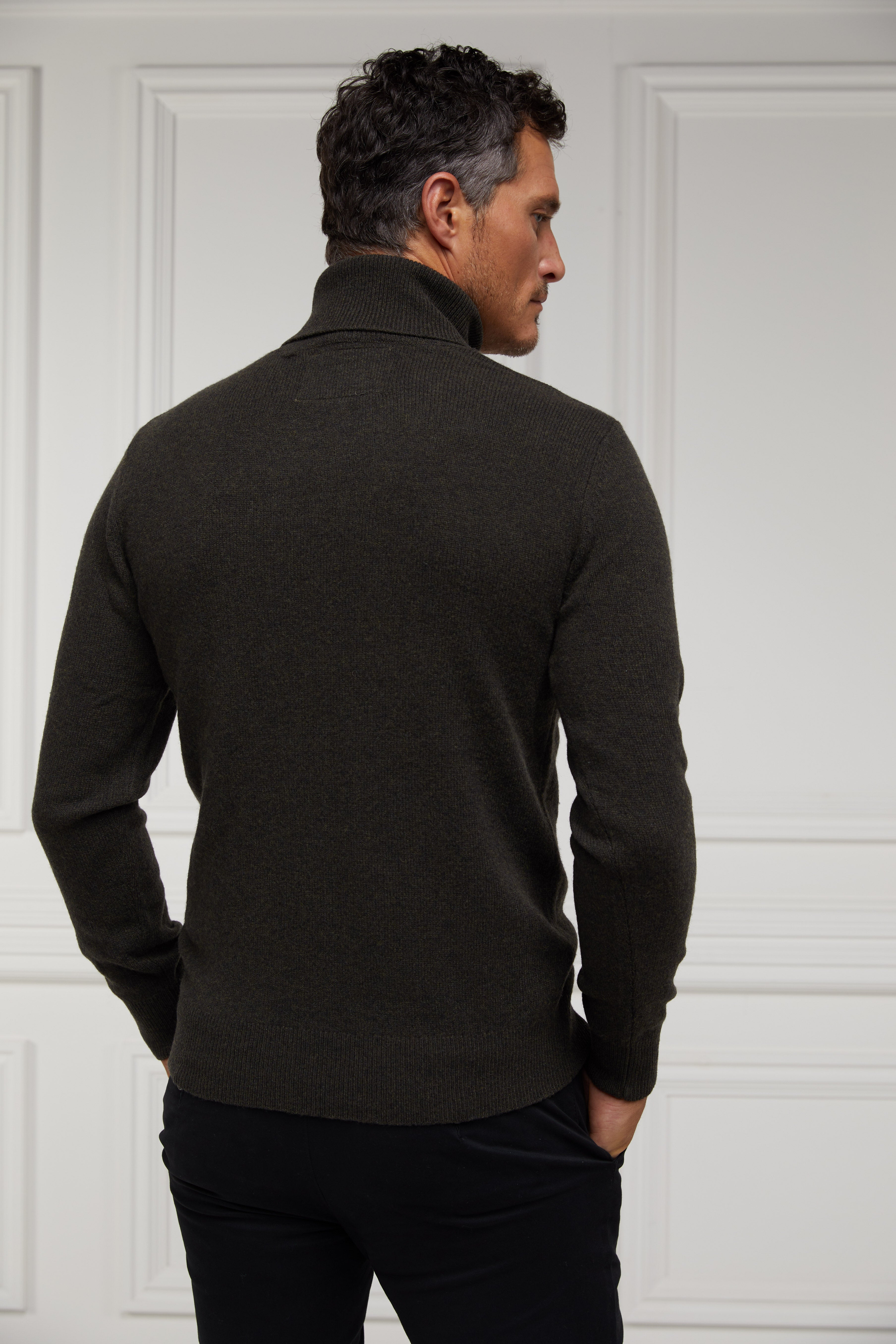Byron Roll Neck Knit -    charcoal -  XXL - View 166
