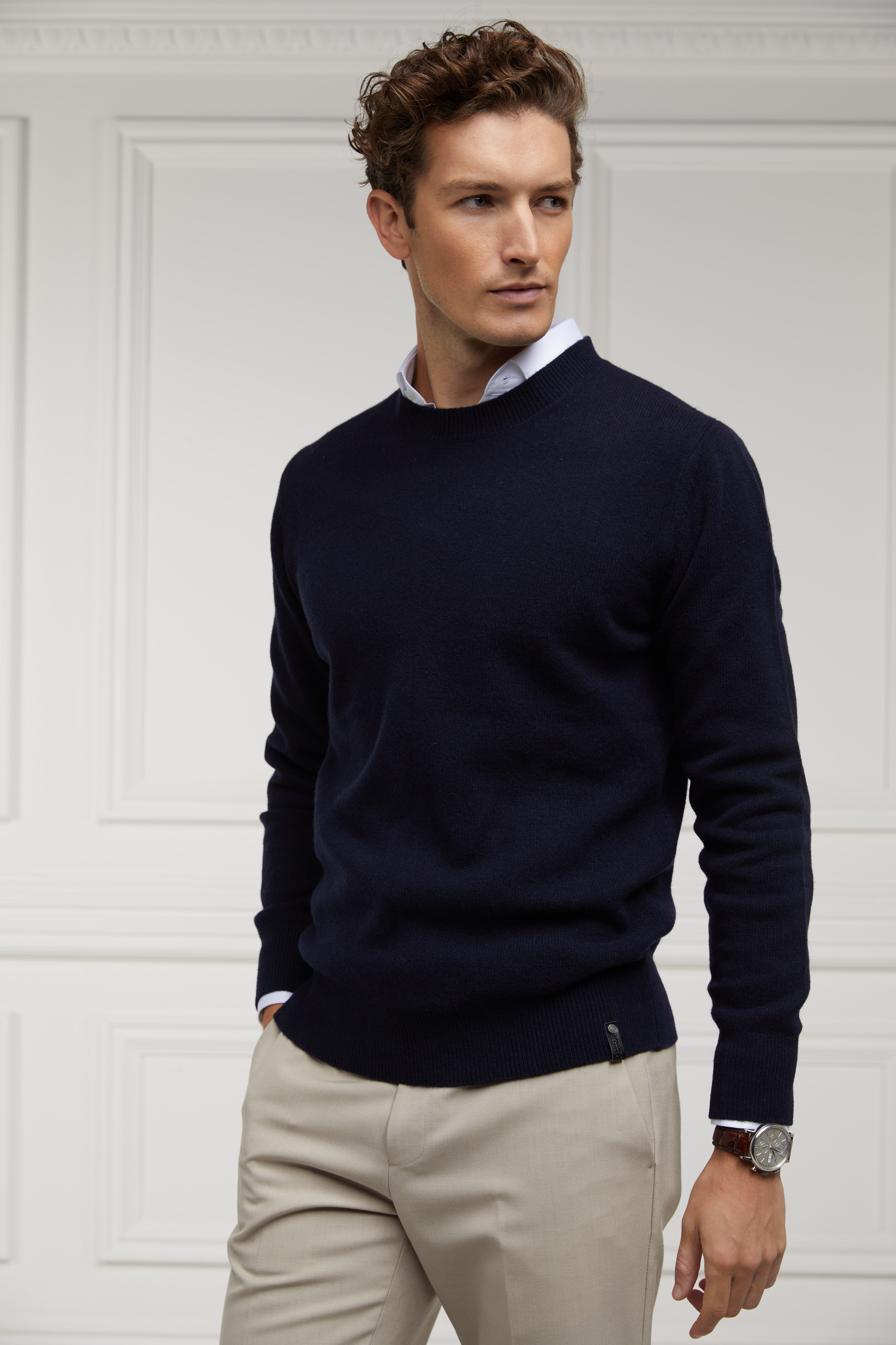 Byron Crew Neck Knit -    navy -  XXL - View 113