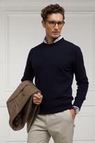 Byron Crew Neck Knit -    navy -  XXL - View 112