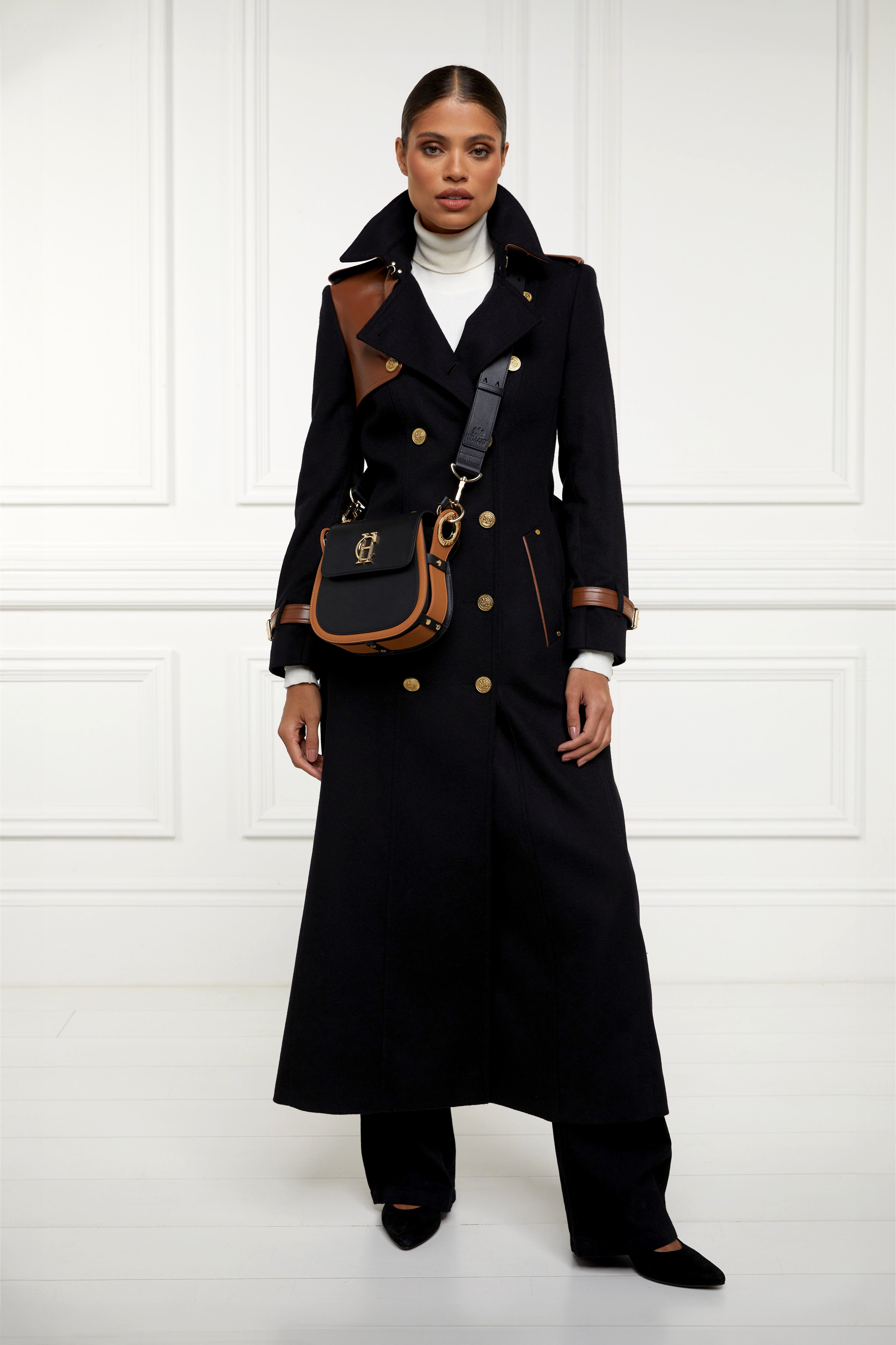 Chelsea Saddle Bag -   black tan - View 61