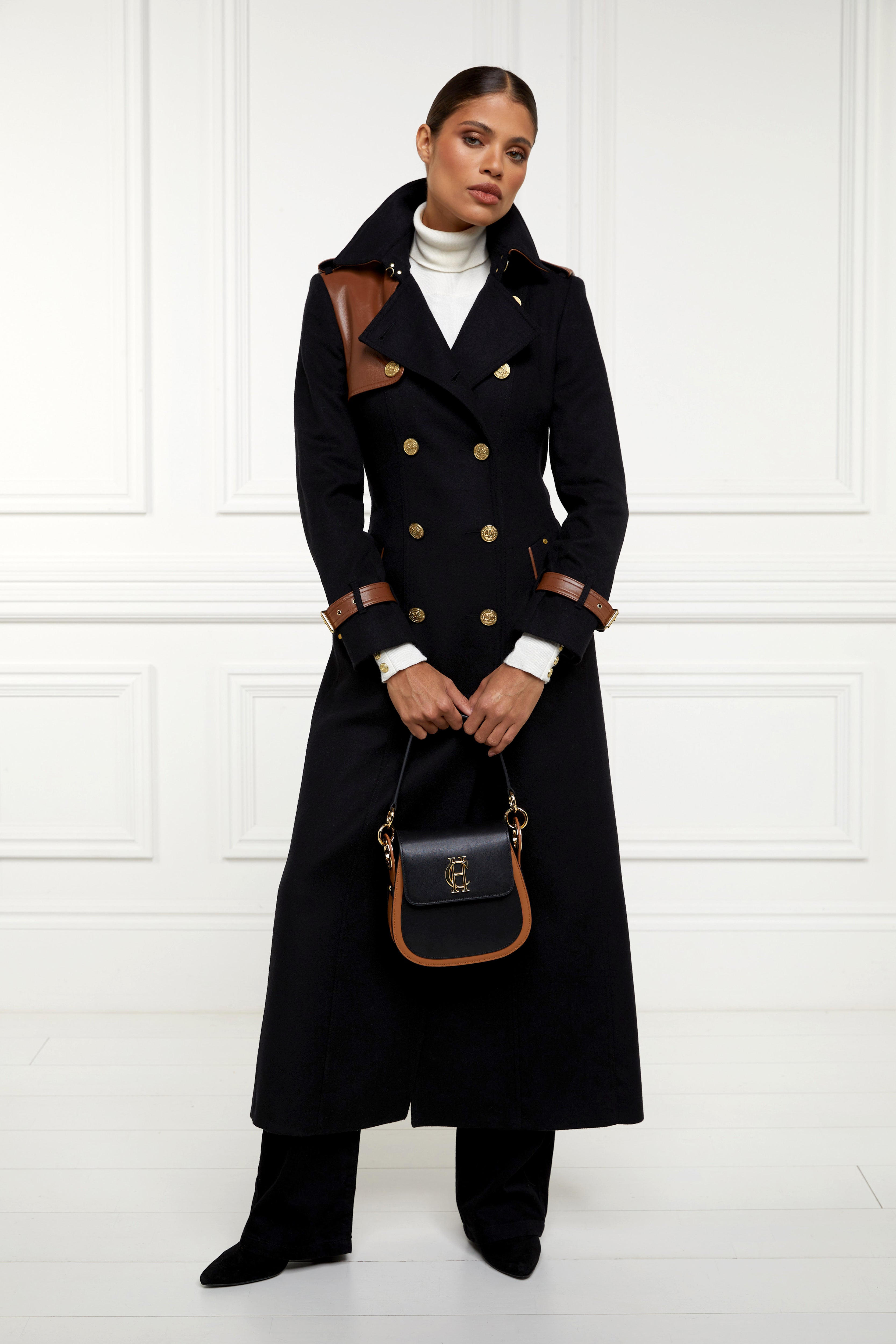 Chelsea Saddle Bag -   black tan - View 62