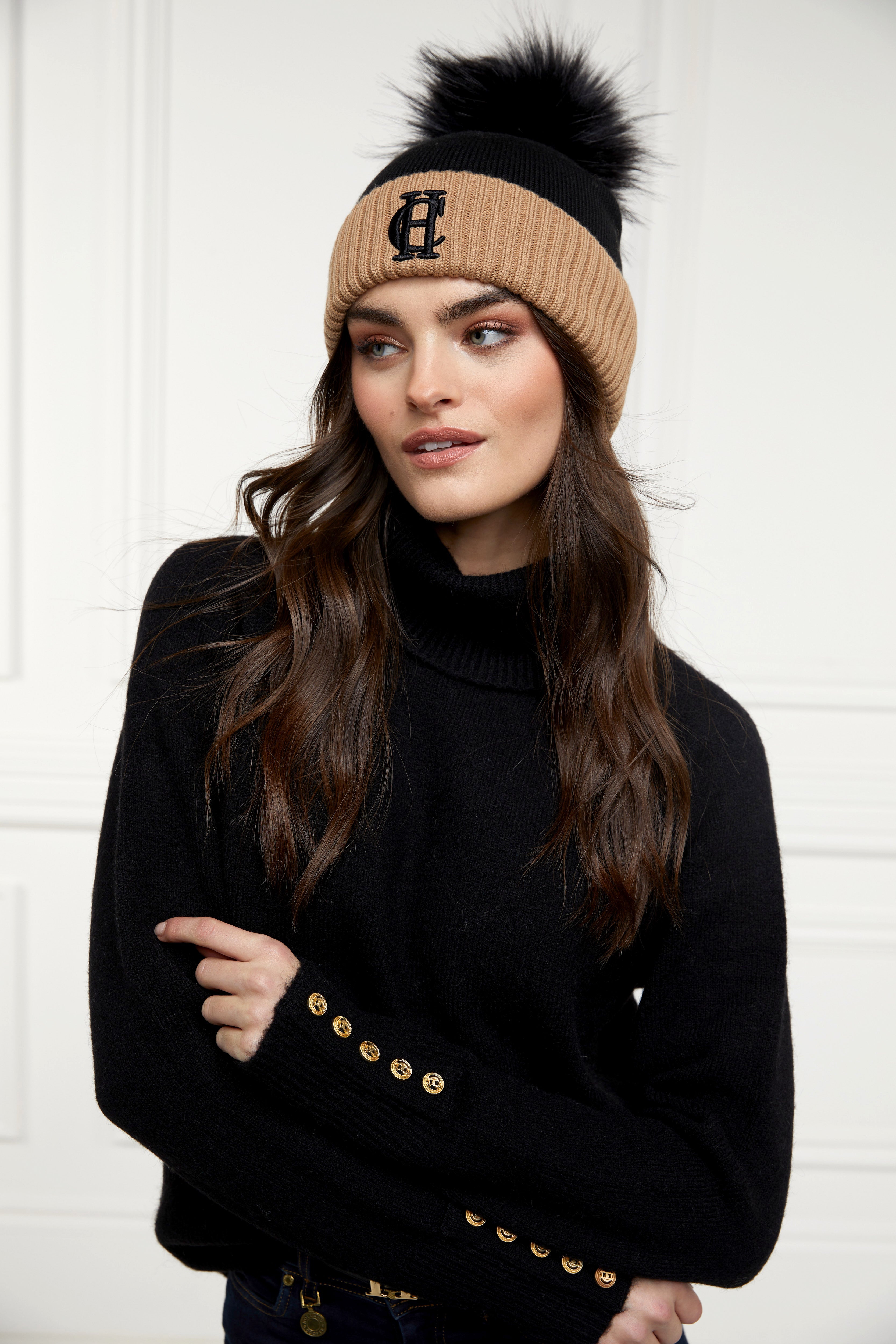 Chelsea Merino Bobble Hat -    black - View 5