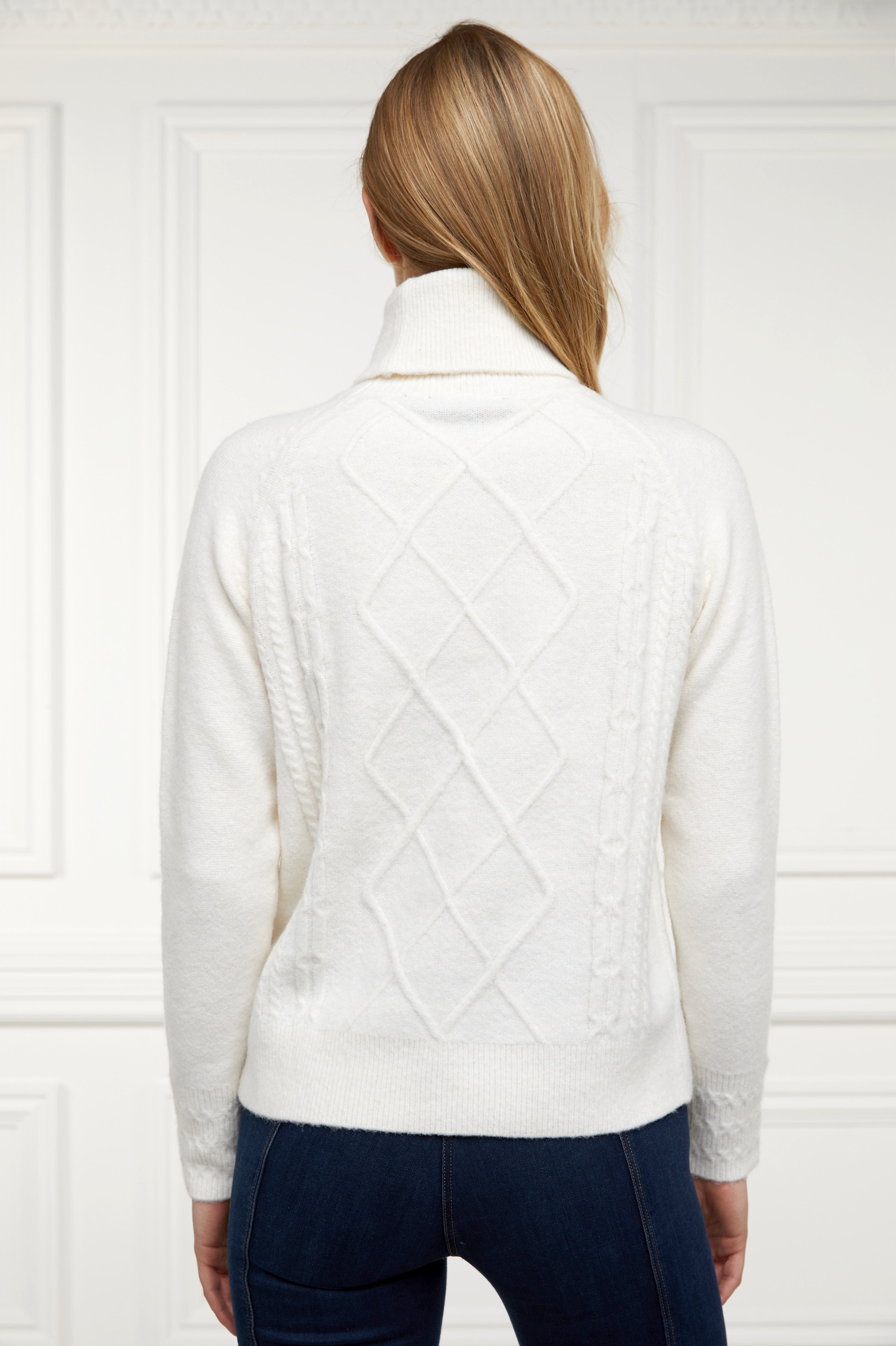 Harlow Roll Neck Knit -    ecru -  XL - View 33