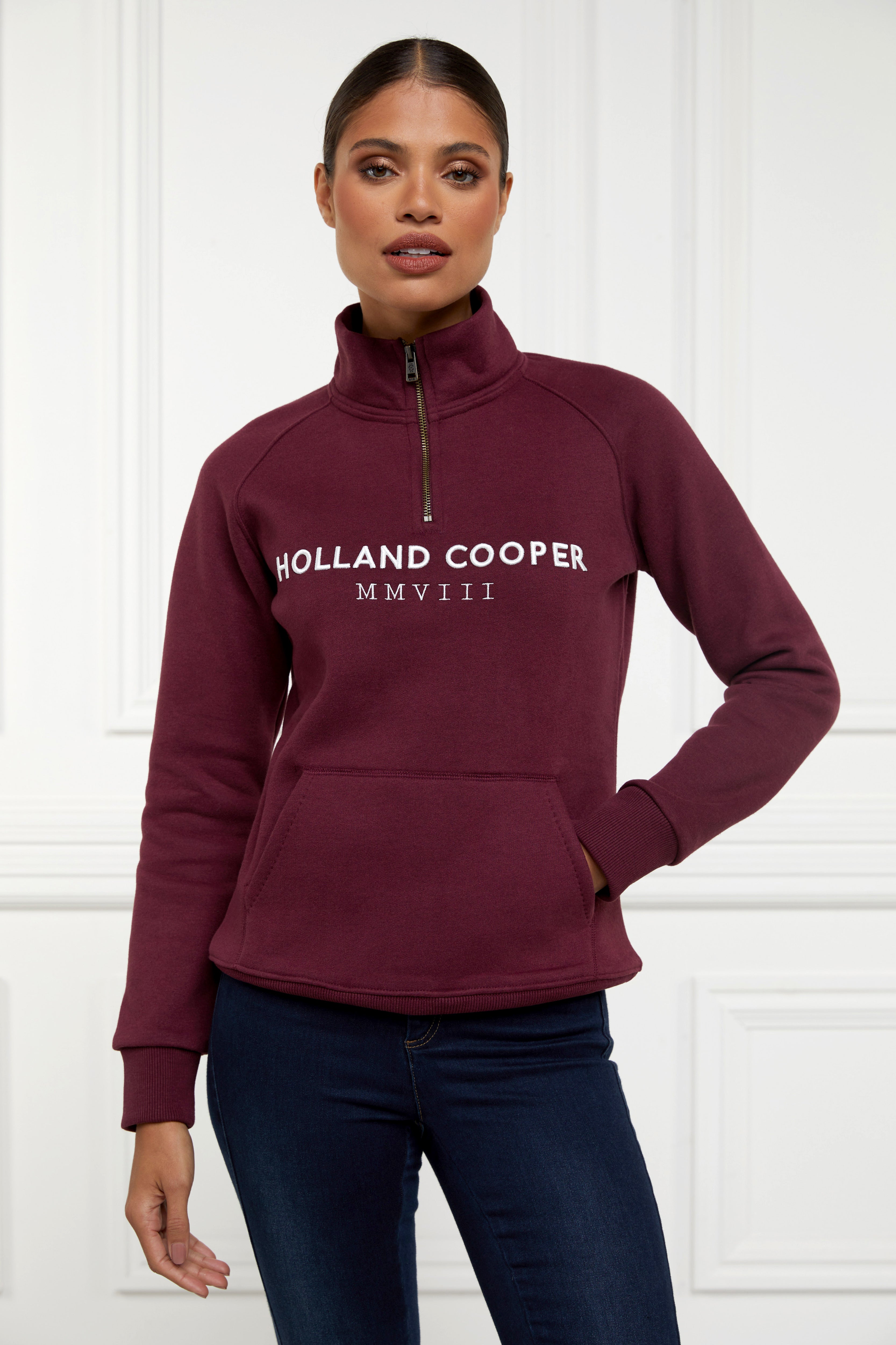 Sporting Heritage Zip -   henley merlot -  XL - View 152