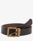 Barbour Dark Brown Blakely Leather Belt #Colour_Dark Brown