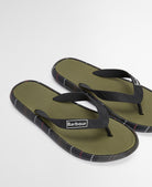 Barbour Olive/Classic Oakdale Sandal #Colour_Olive/Classic