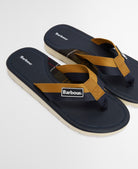 Barbour Navy/Ochre Harker Sandal #Colour_Navy/Ochre