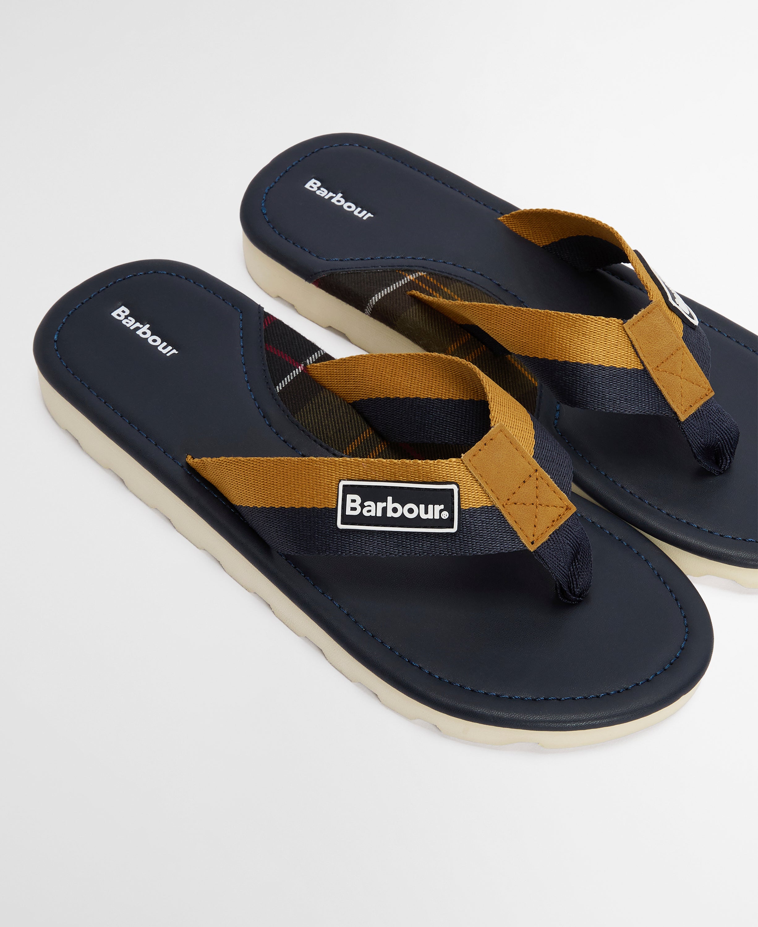 Barbour Navy/Ochre Harker Sandal #Colour_Navy/Ochre