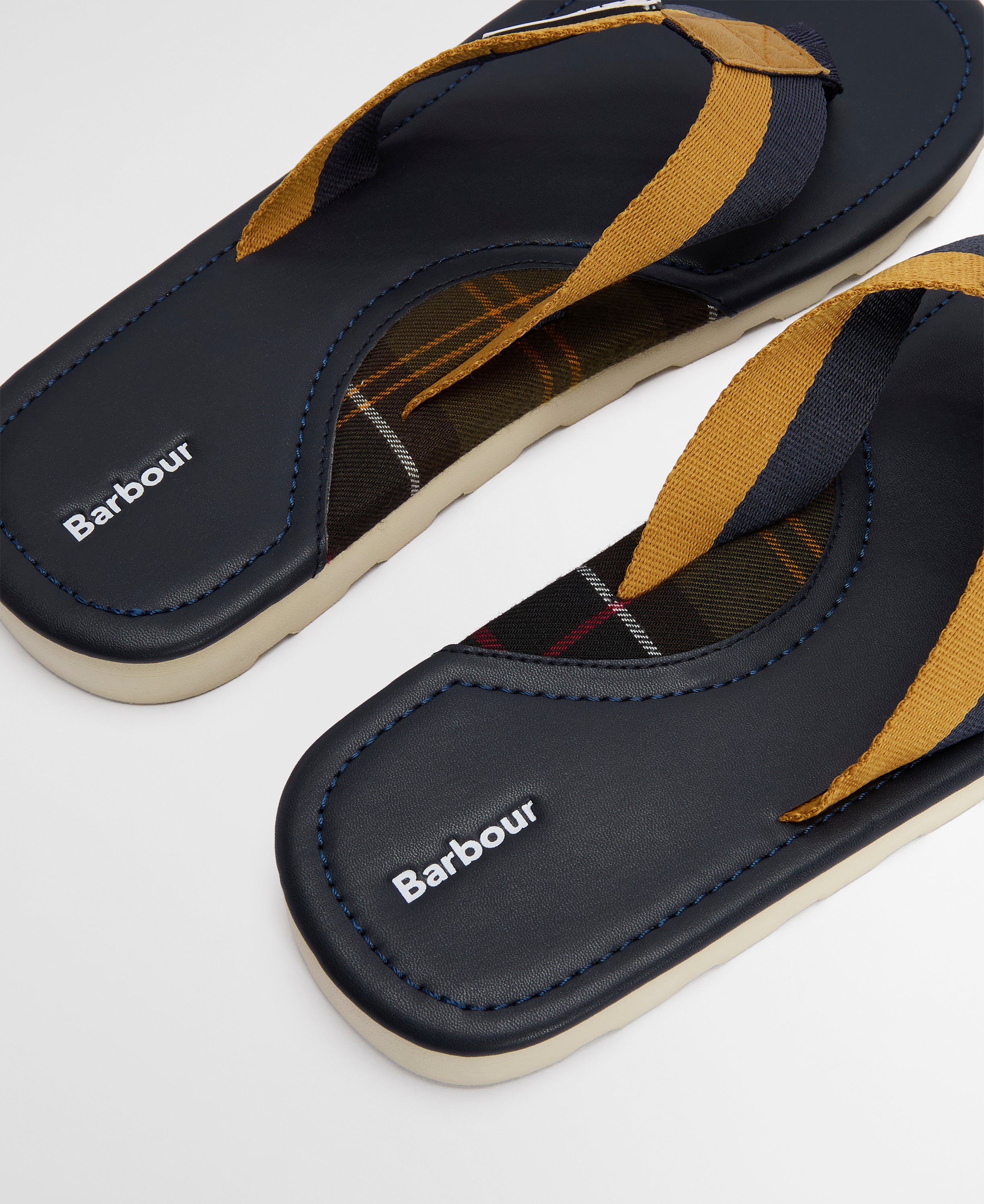 Barbour Navy/Ochre Harker Sandal #Colour_Navy/Ochre