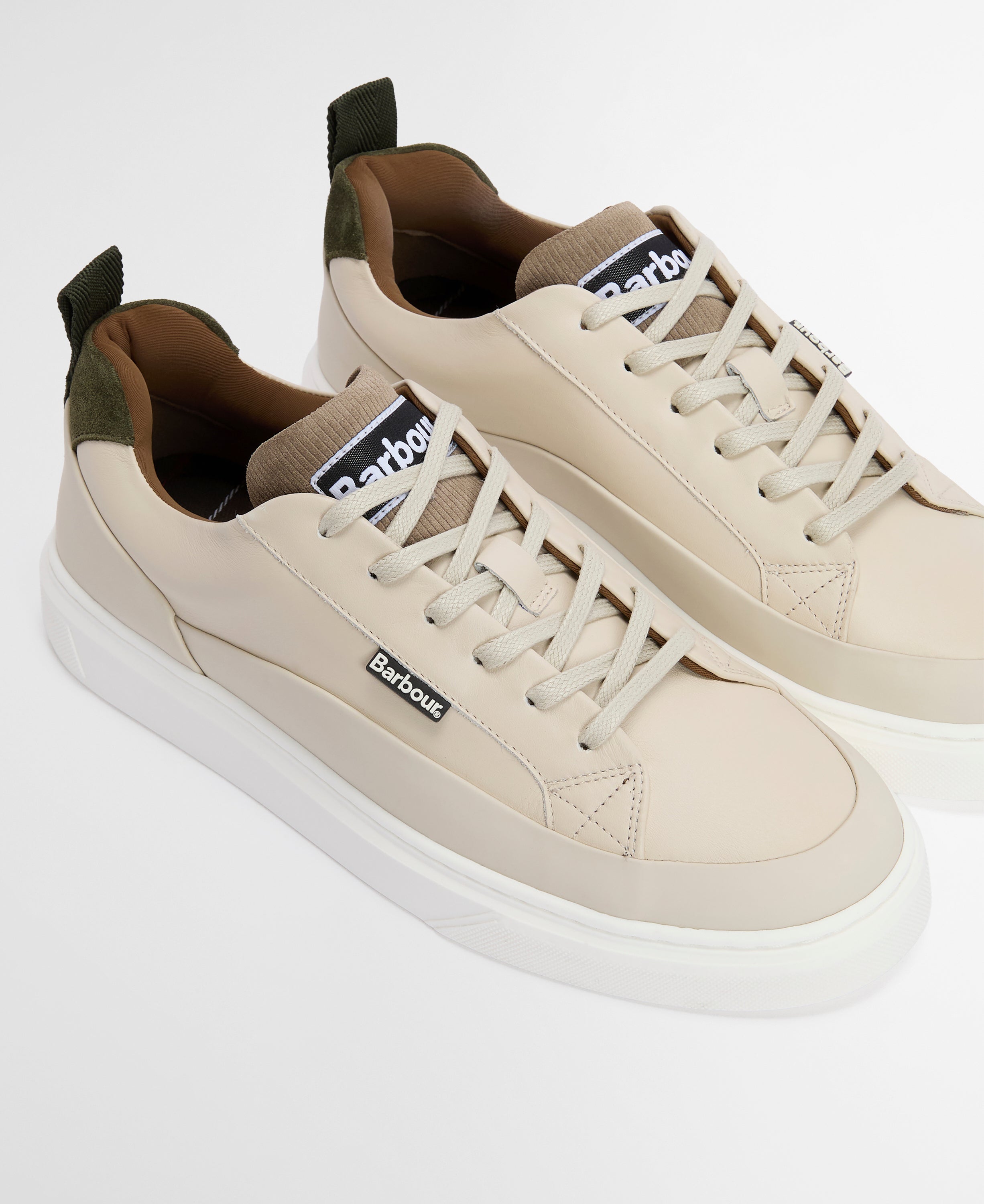 Barbour Light Trench/Olive Stannington Trainer #Colour_Light Trench/Olive