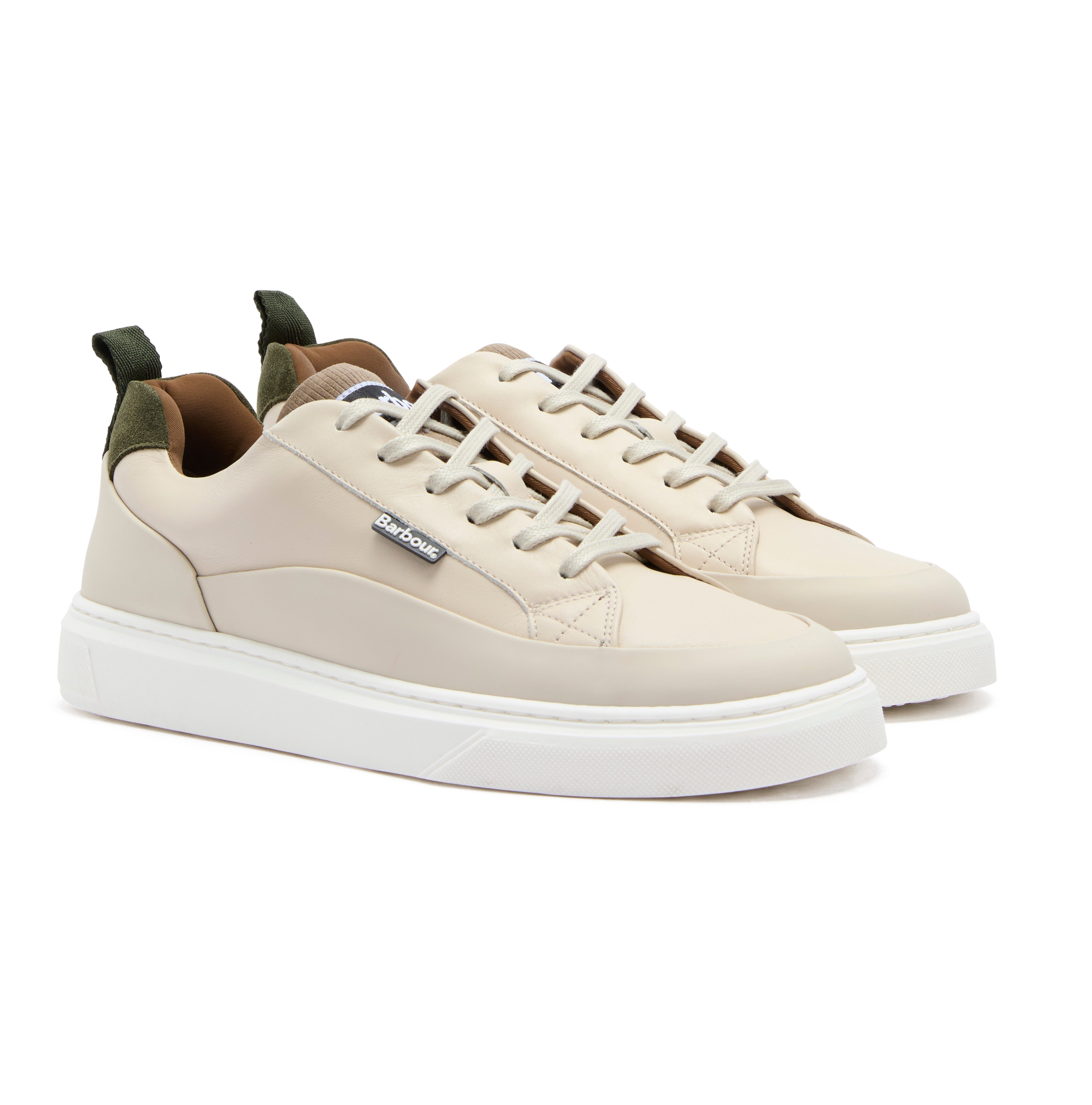 Barbour Light Trench/Olive Stannington Trainer #Colour_Light Trench/Olive
