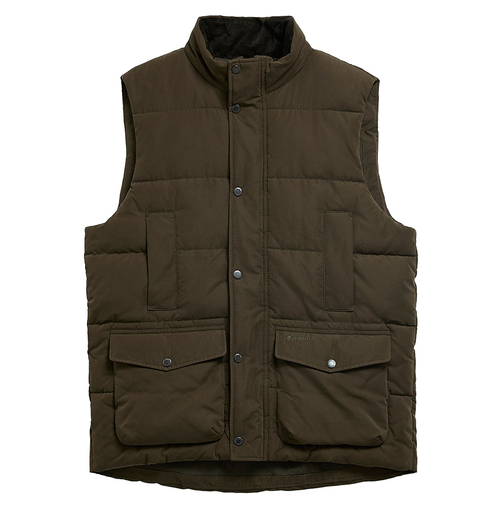 Barbour Lonnen Gilet #Colour_Dark Sage