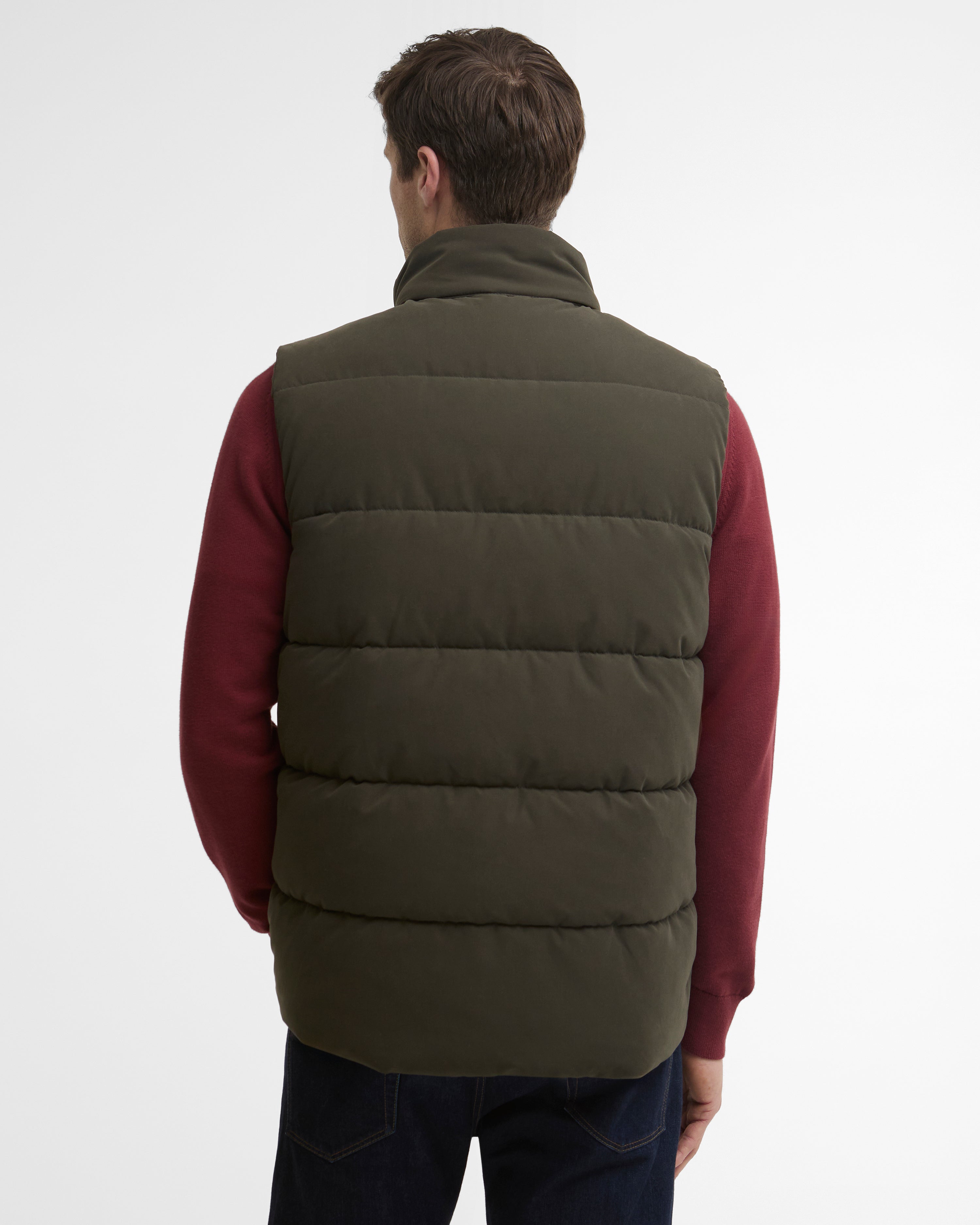 Barbour Lonnen Gilet #Colour_Dark Sage