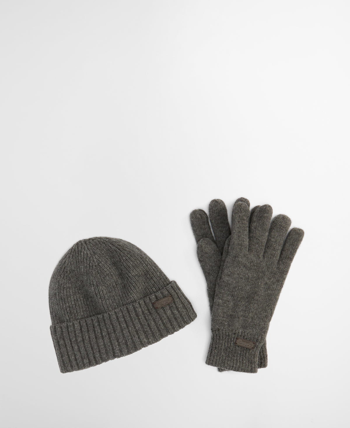 Barbour Carlton Beanie & Gloves Gift Set #Colour_Grey