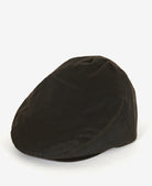 Barbour Olive Wax Flat Cap #Colour_Olive