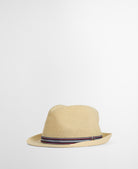 Barbour Ecru Linford Trilby Summer Hat #Colour_Ecru