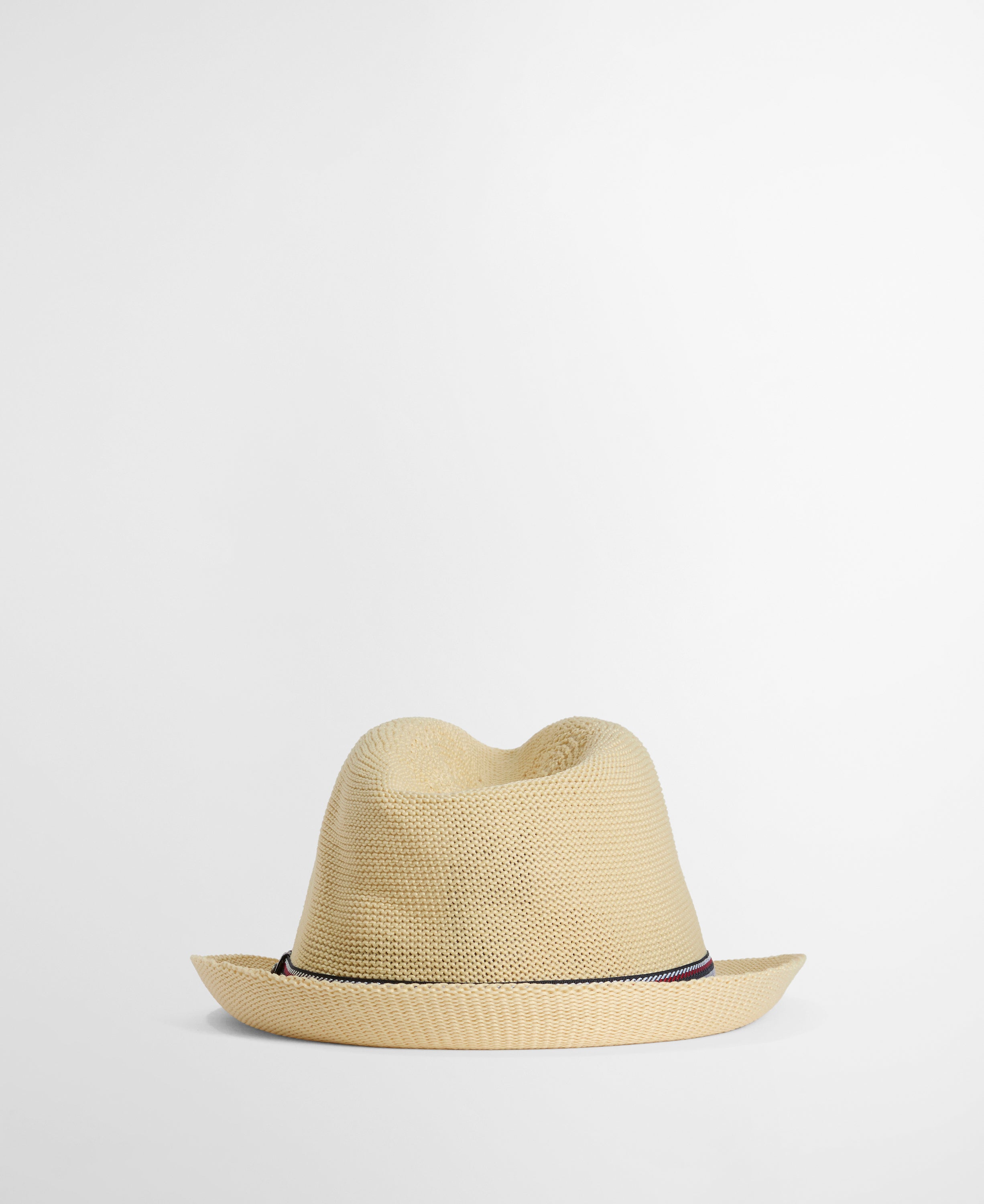 Barbour Ecru Linford Trilby Summer Hat #Colour_Ecru