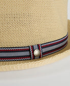 Barbour Ecru Linford Trilby Summer Hat #Colour_Ecru