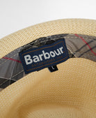 Barbour Ecru Linford Trilby Summer Hat #Colour_Ecru
